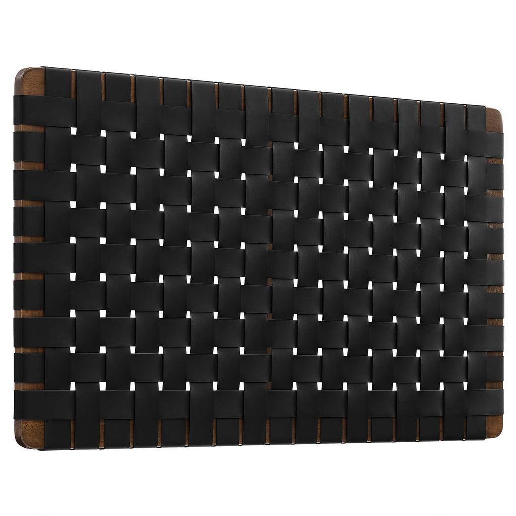 Modway Sparta Wall-Mount Vegan Leather Weave Headboard FredCo