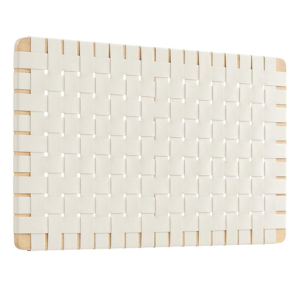 Modway Sparta Wall-Mount Vegan Leather Weave Headboard FredCo