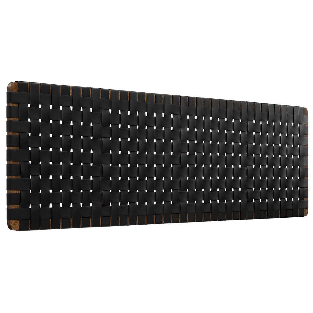 Modway Sparta Wall-Mount Vegan Leather Weave Headboard FredCo