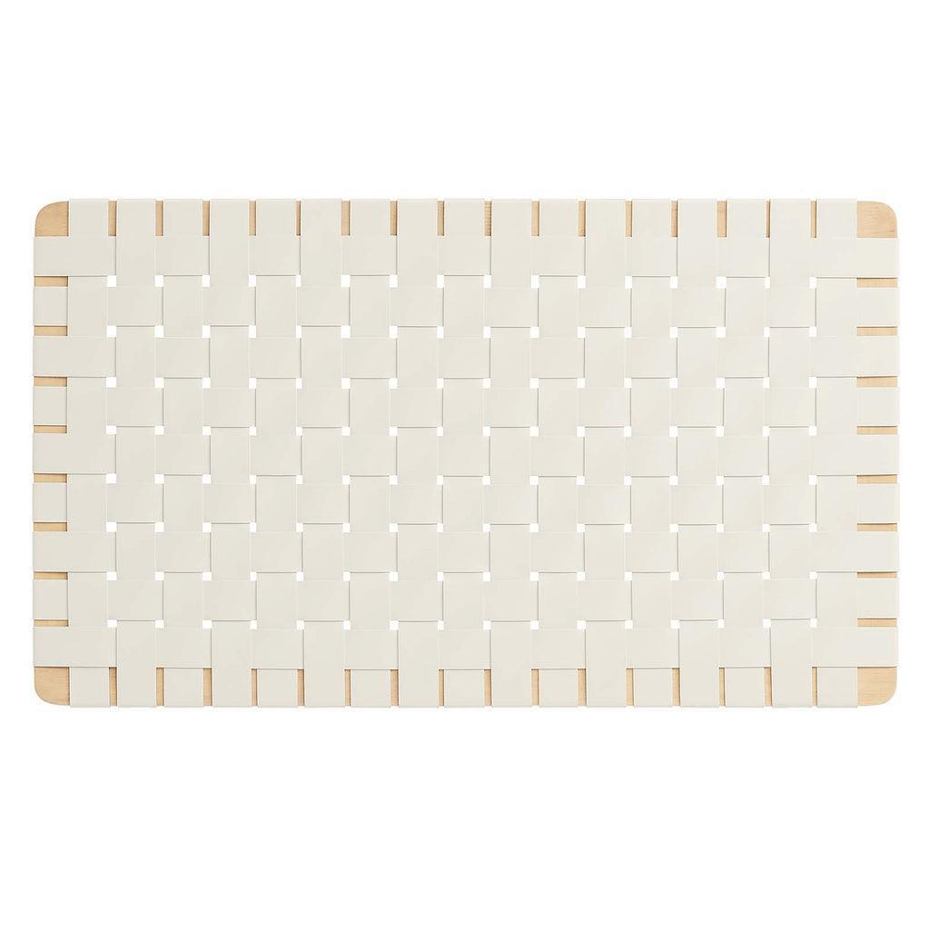 Modway Sparta Wall-Mount Vegan Leather Weave Headboard FredCo