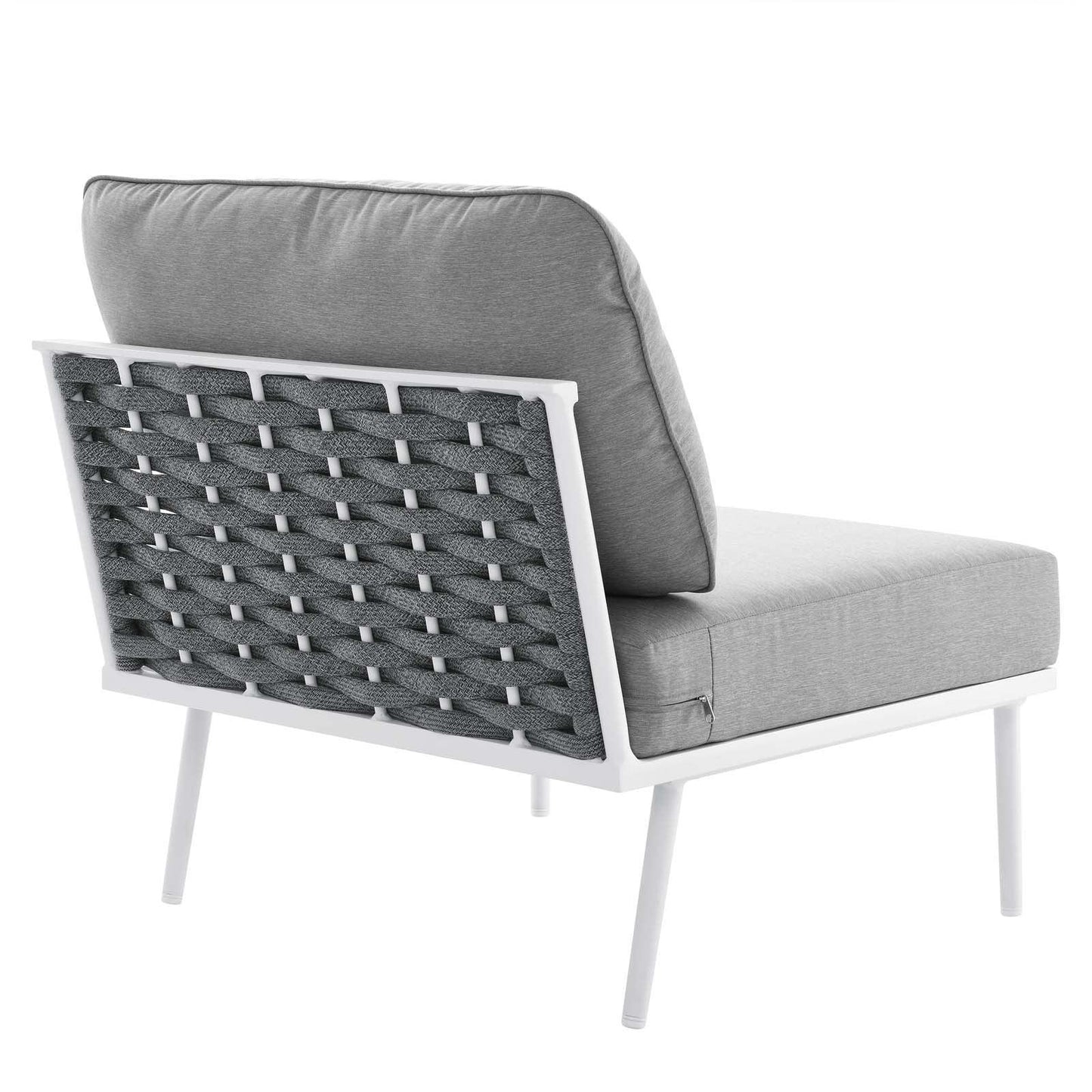 Modway Stance 8 Piece Outdoor Patio Aluminum Sectional Sofa Set FredCo