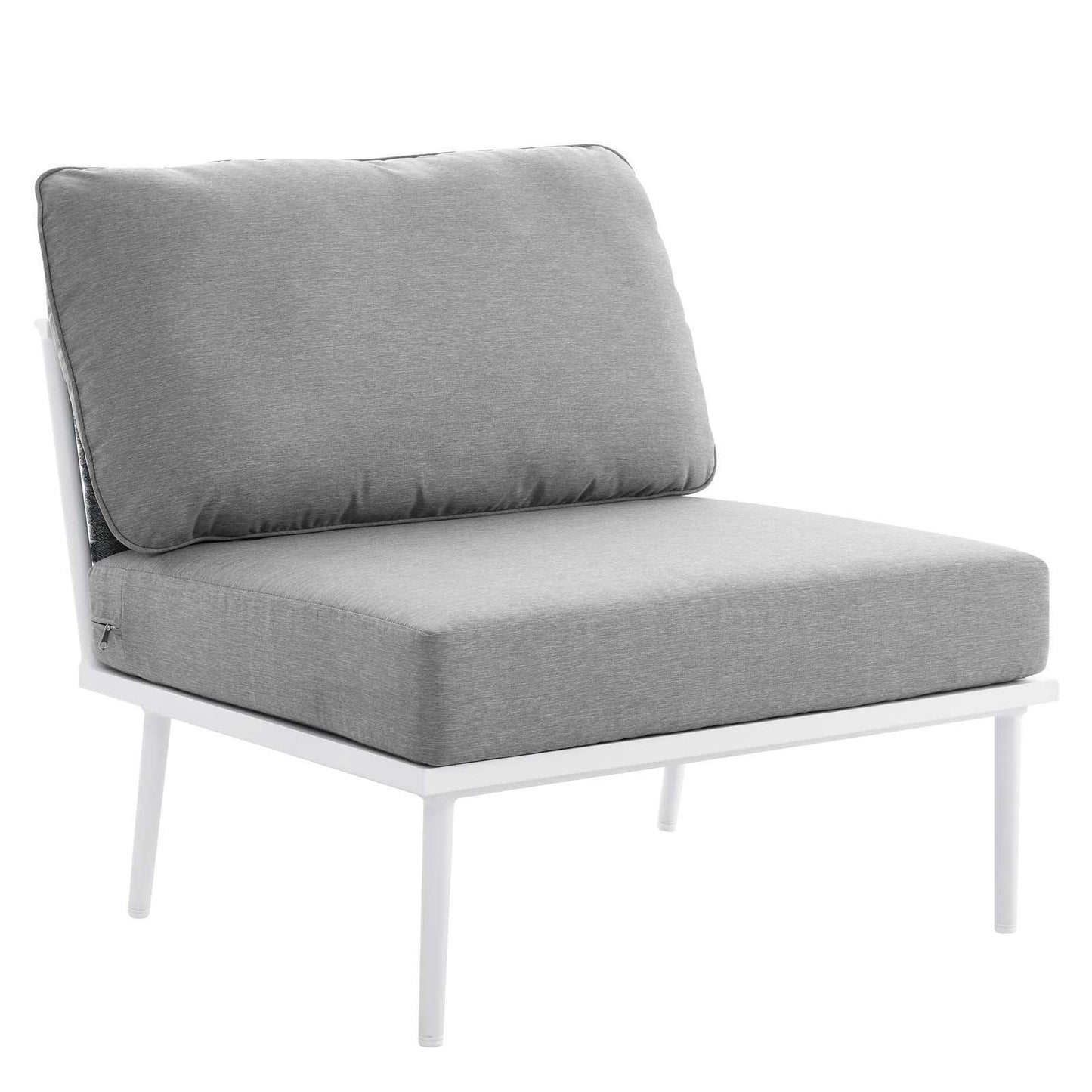 Modway Stance 8 Piece Outdoor Patio Aluminum Sectional Sofa Set FredCo