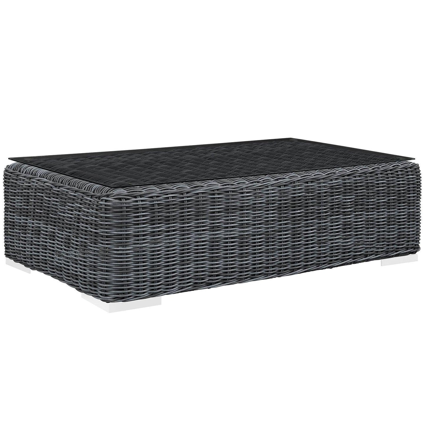 Modway Summon 7 Piece Outdoor Patio Sunbrella® Sectional Set FredCo