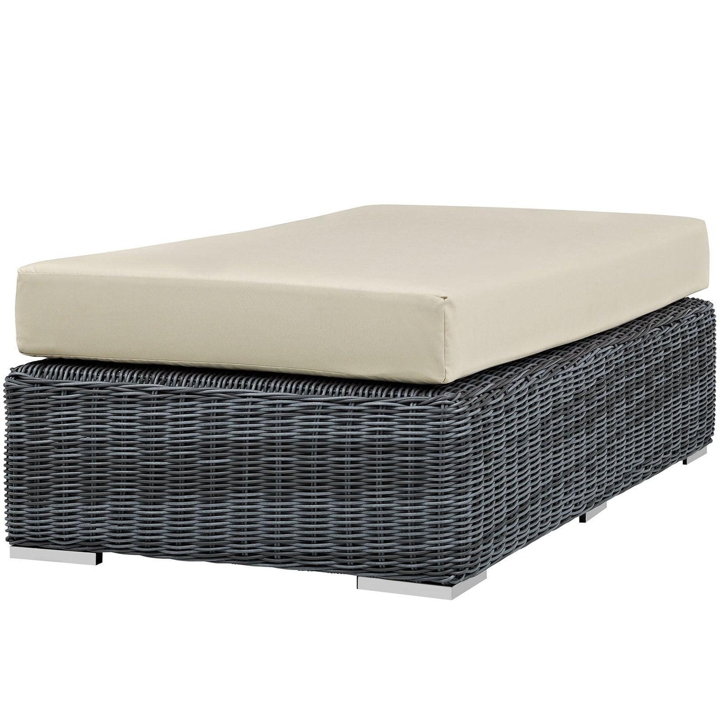 Modway Summon Outdoor Patio Sunbrella® Rectangle Ottoman FredCo