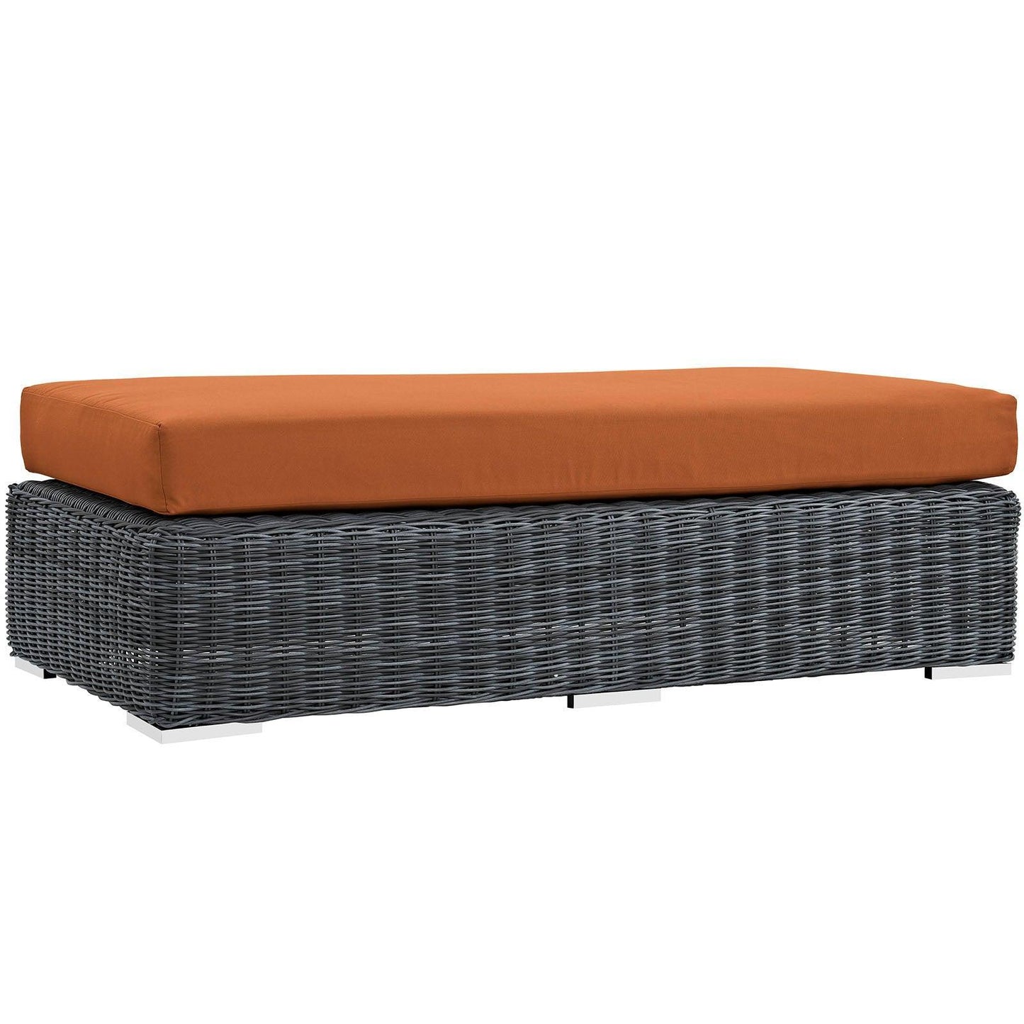 Modway Summon Outdoor Patio Sunbrella® Rectangle Ottoman FredCo
