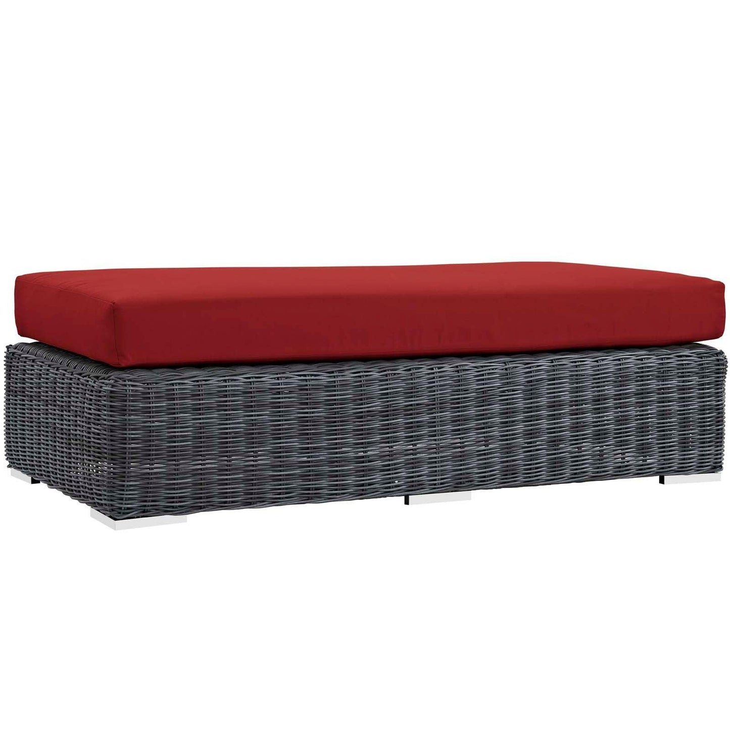 Modway Summon Outdoor Patio Sunbrella® Rectangle Ottoman FredCo