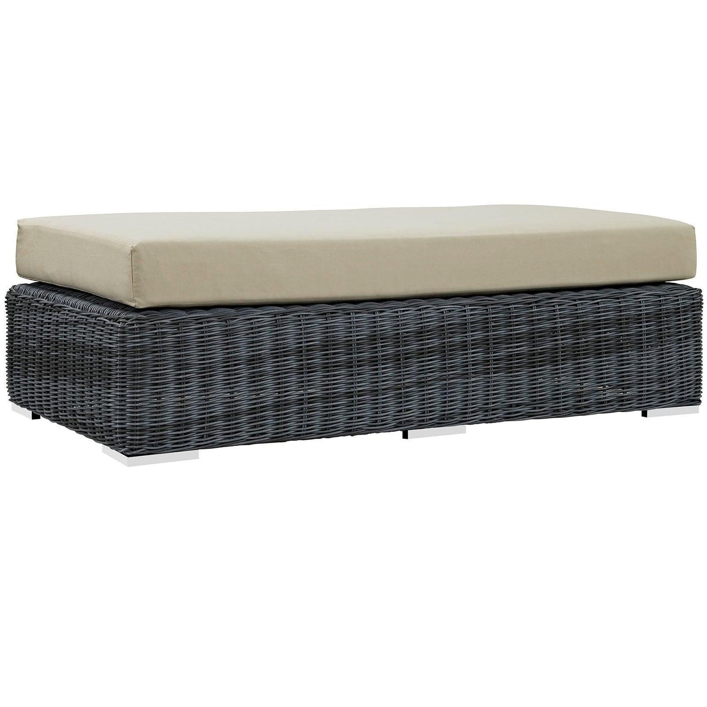 Modway Summon Outdoor Patio Sunbrella® Rectangle Ottoman FredCo