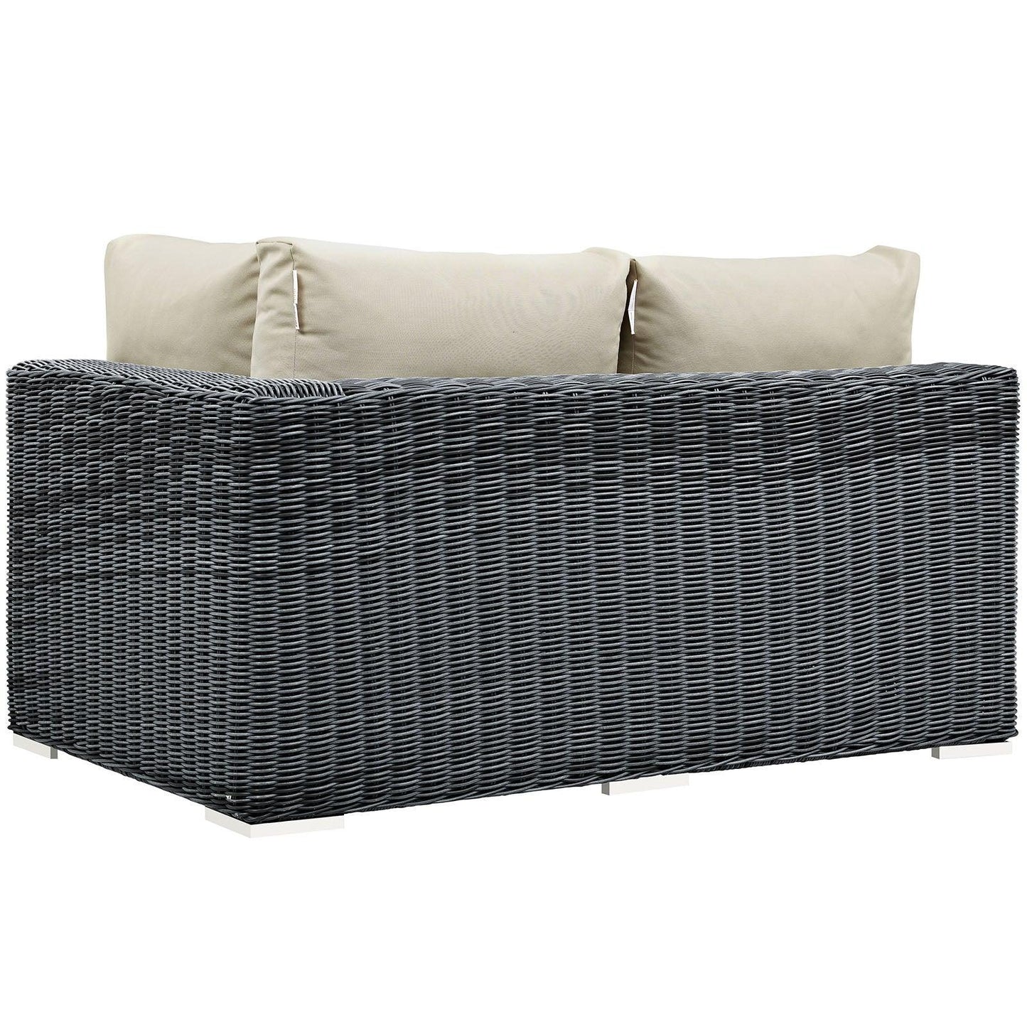 Modway Summon Outdoor Patio Sunbrella® Right Arm Loveseat FredCo
