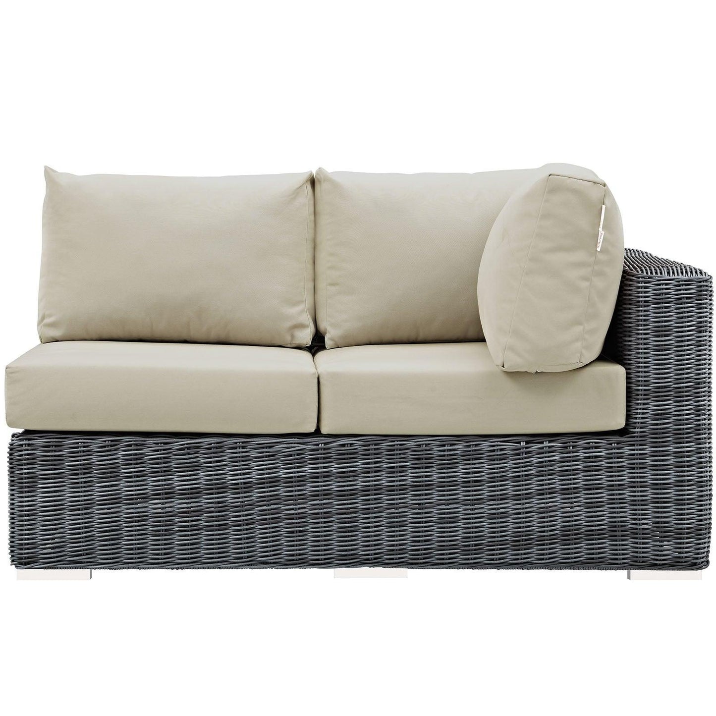 Modway Summon Outdoor Patio Sunbrella® Right Arm Loveseat FredCo