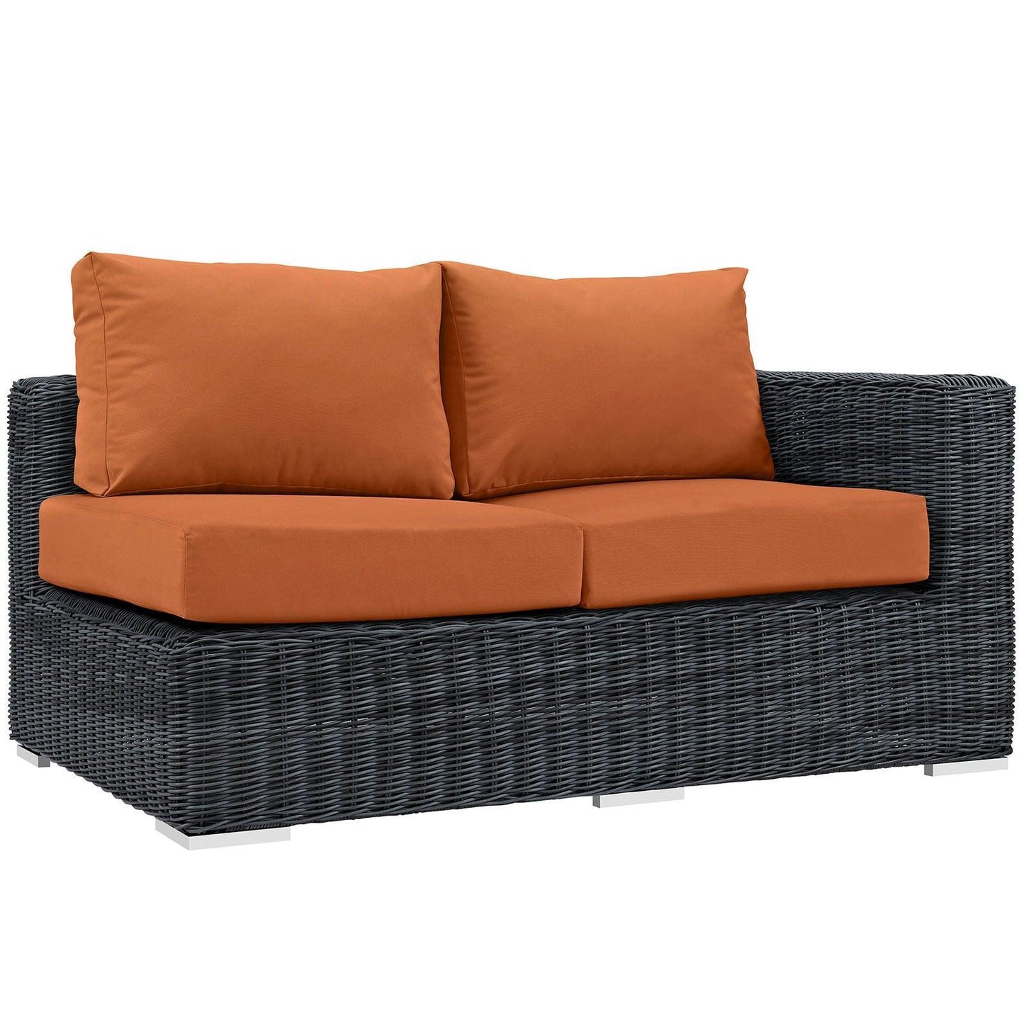 Modway Summon Outdoor Patio Sunbrella® Right Arm Loveseat FredCo