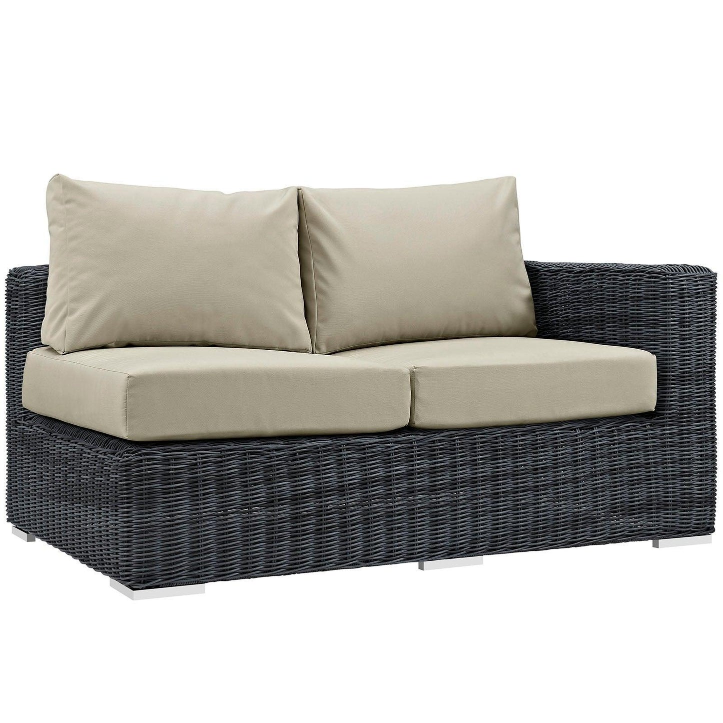 Modway Summon Outdoor Patio Sunbrella® Right Arm Loveseat FredCo