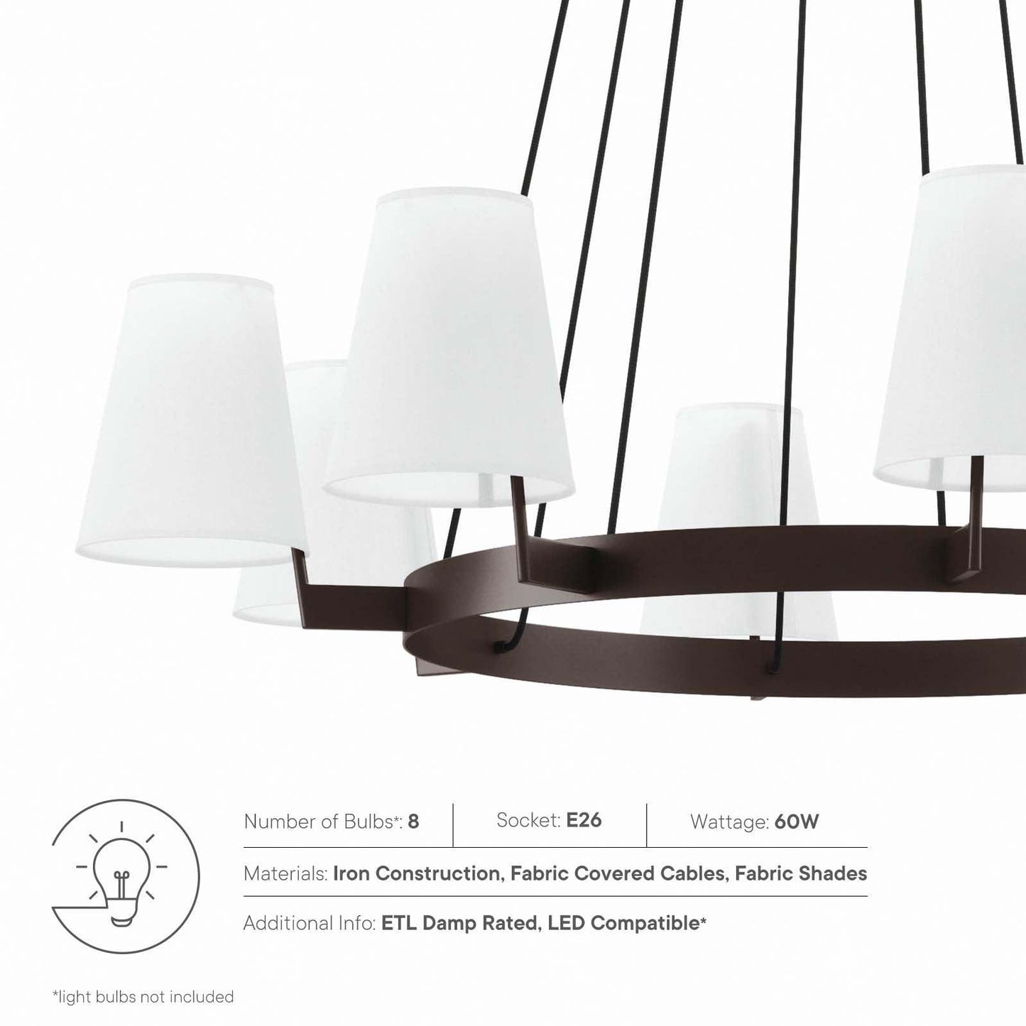 Modway Surround 8-Light Chandelier FredCo