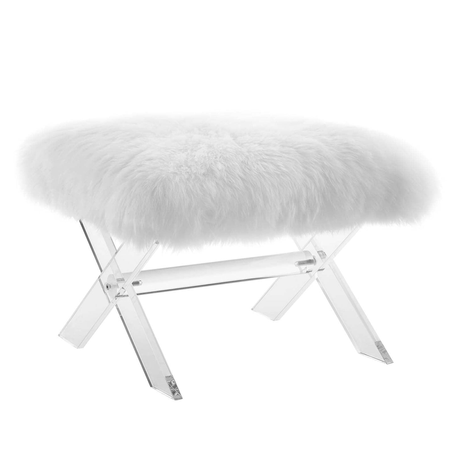 Modway Swift Sheepskin Bench FredCo
