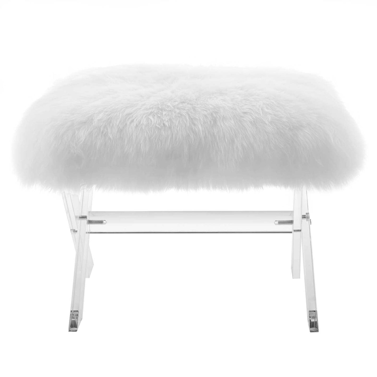 Modway Swift Sheepskin Bench FredCo