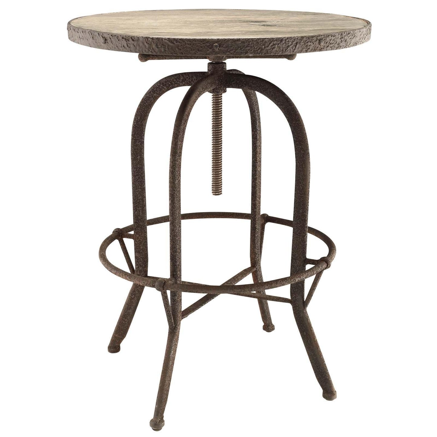 Modway Sylvan Wood Top Bar Table FredCo