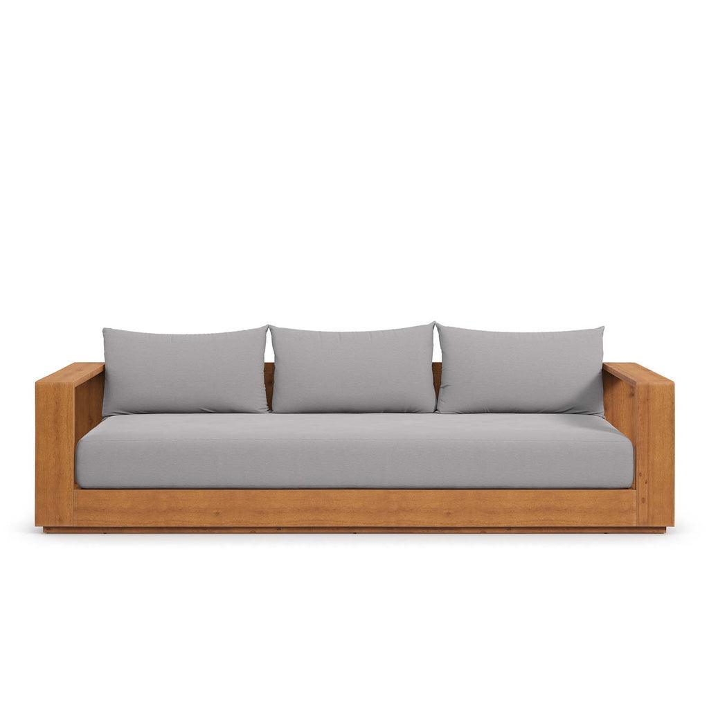 Modway Tahoe Outdoor Patio Acacia Wood Sofa FredCo