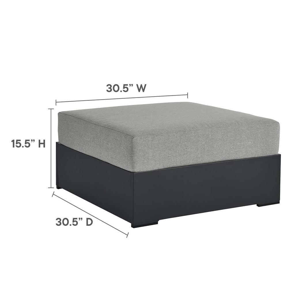 Modway Tahoe Outdoor Patio Powder-Coated Aluminum 5-Piece Sectional Sofa Set FredCo