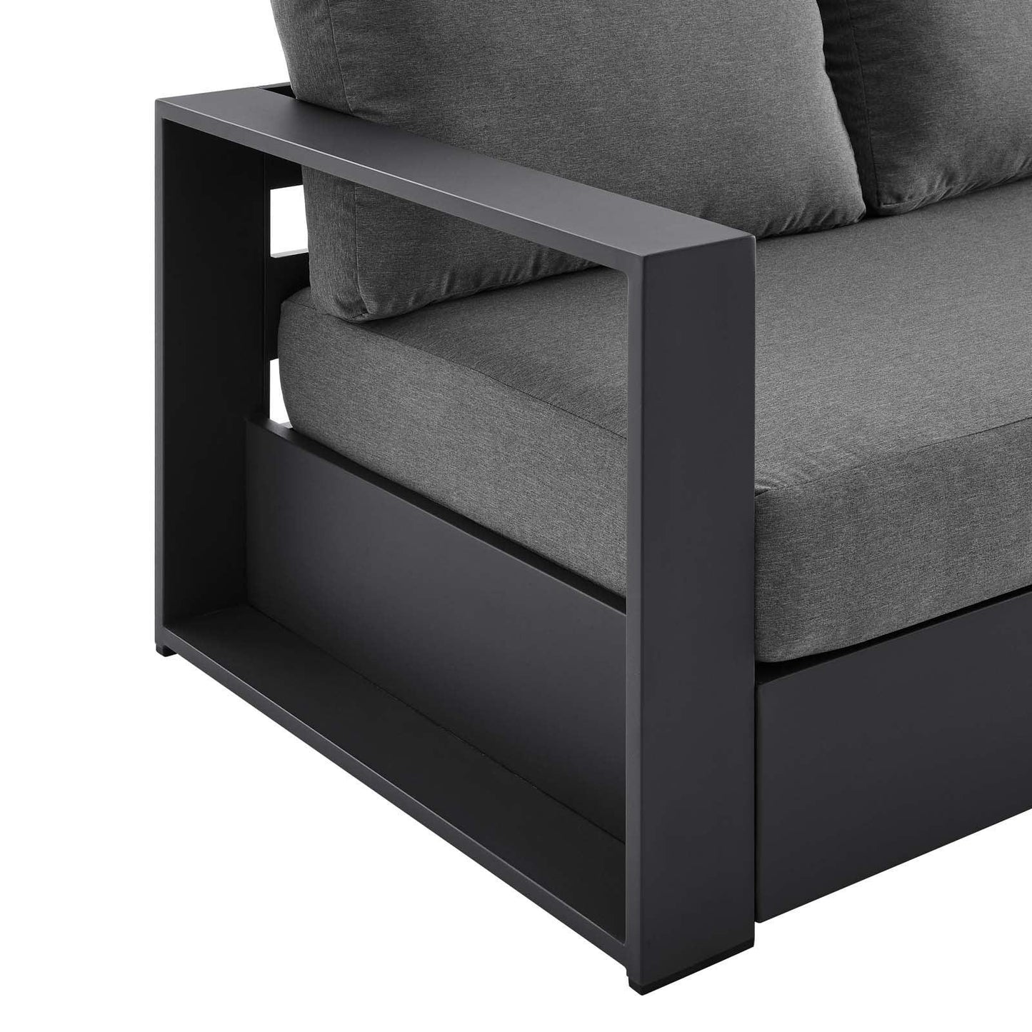 Modway Tahoe Outdoor Patio Powder-Coated Aluminum Sofa FredCo