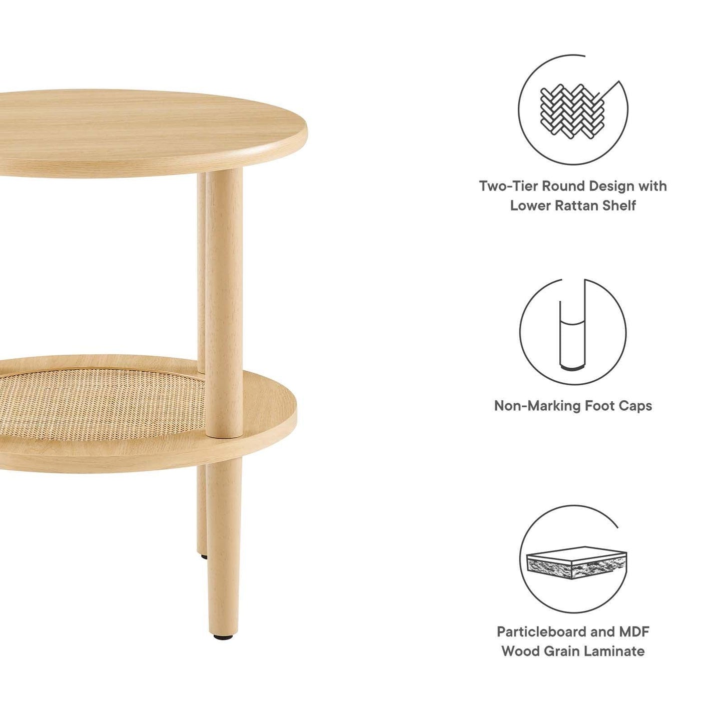 Modway Torus Round Side Table, EEI-6527 FredCo