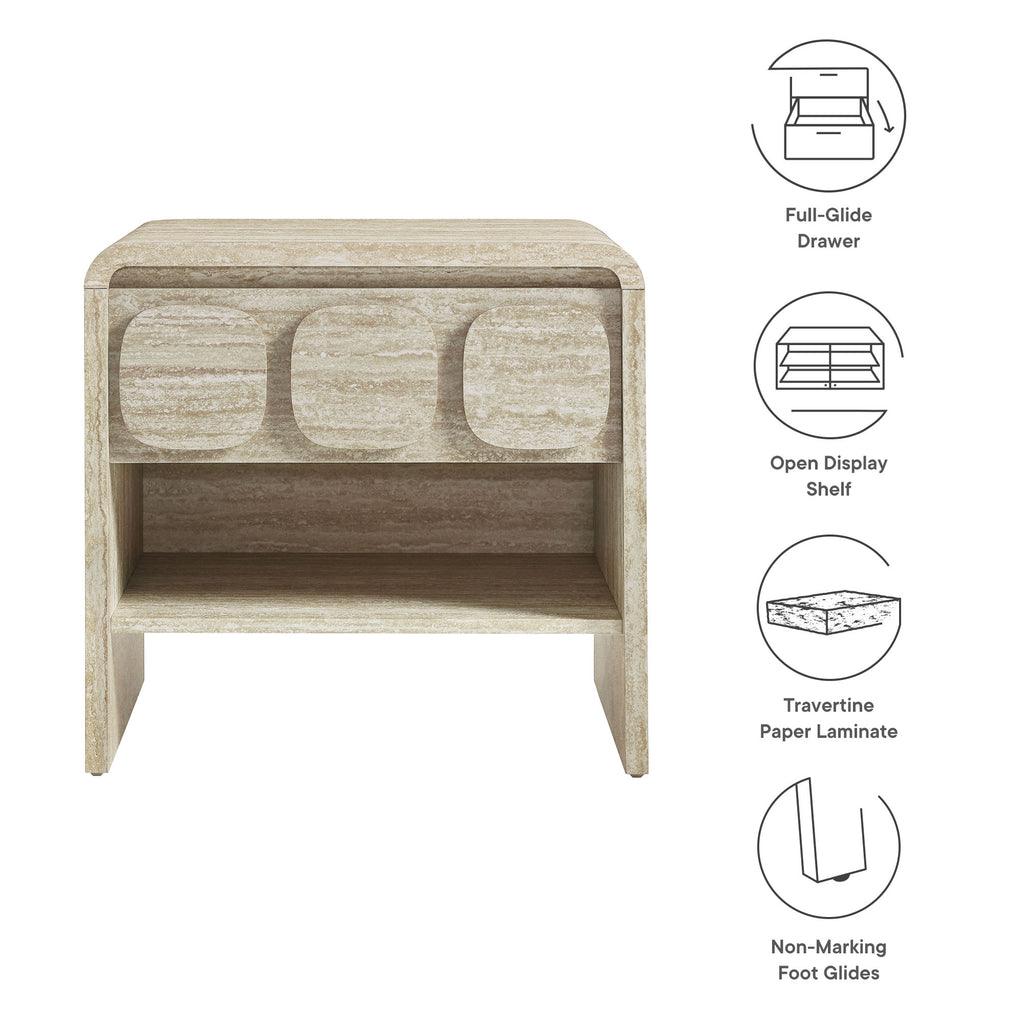 Modway Toscana 1-Drawer Nightstand FredCo