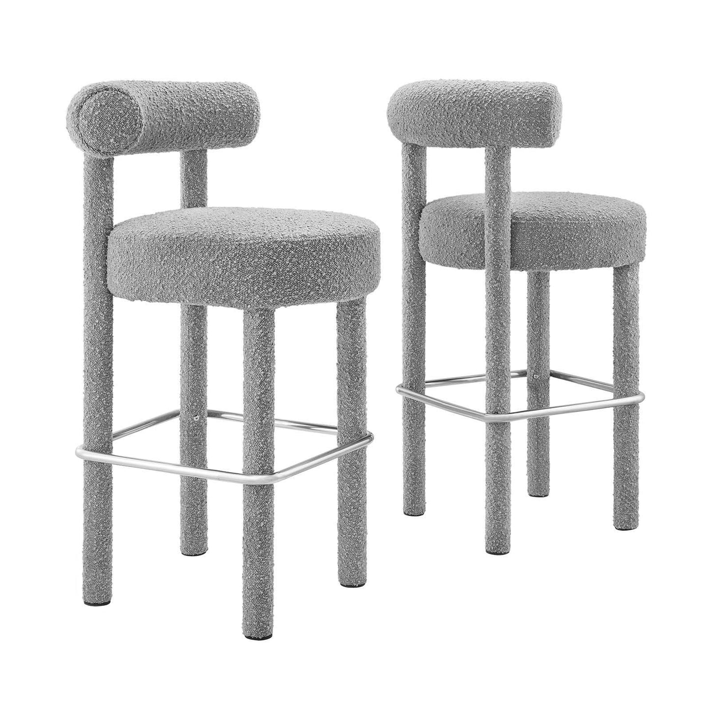 Modway Toulouse Boucle Fabric Bar Stool - Set of 2, EEI-6709 FredCo