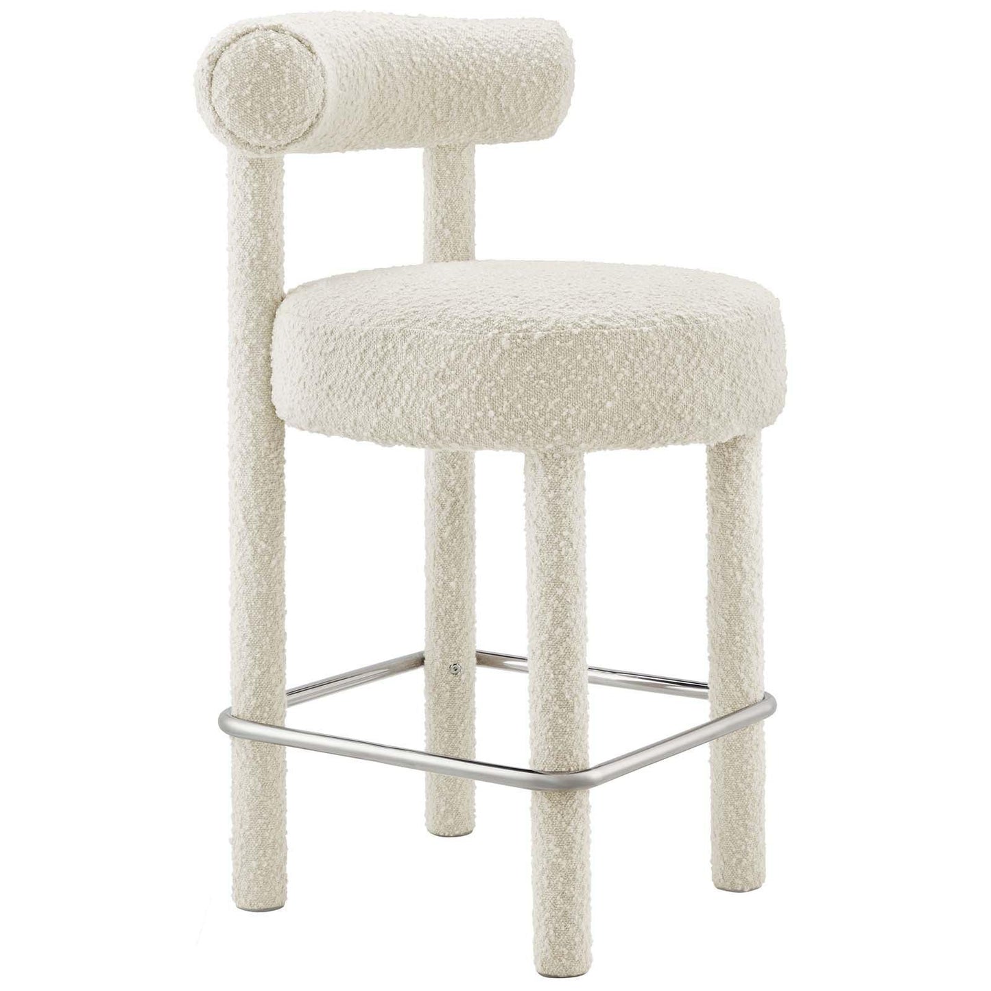 Modway Toulouse Boucle Fabric Counter Stool - Set of 2 FredCo