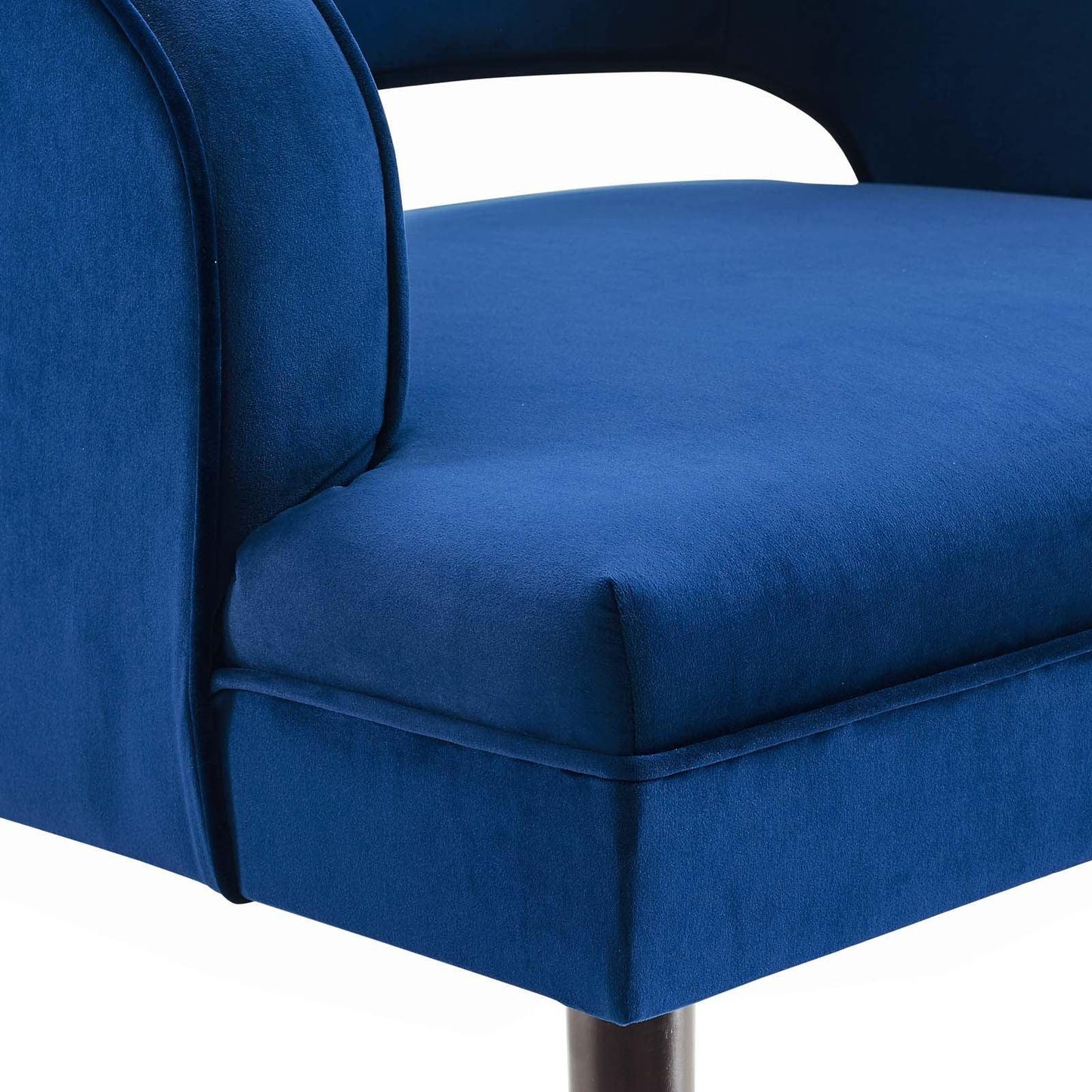 Modway Traipse Button Tufted Open Back Performance Velvet Armchair FredCo