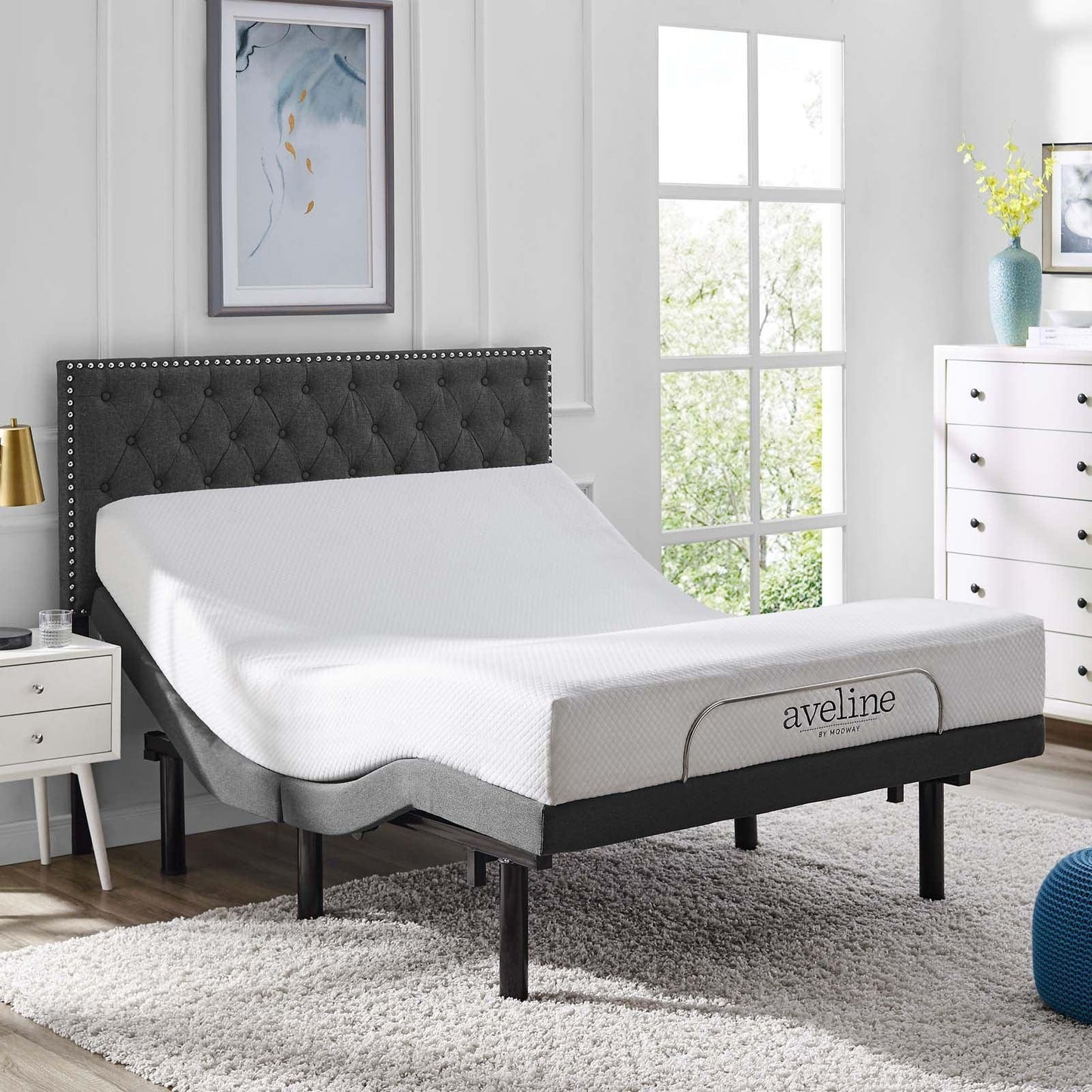 Modway Transform Adjustable Queen Wireless Remote Bed Base FredCo