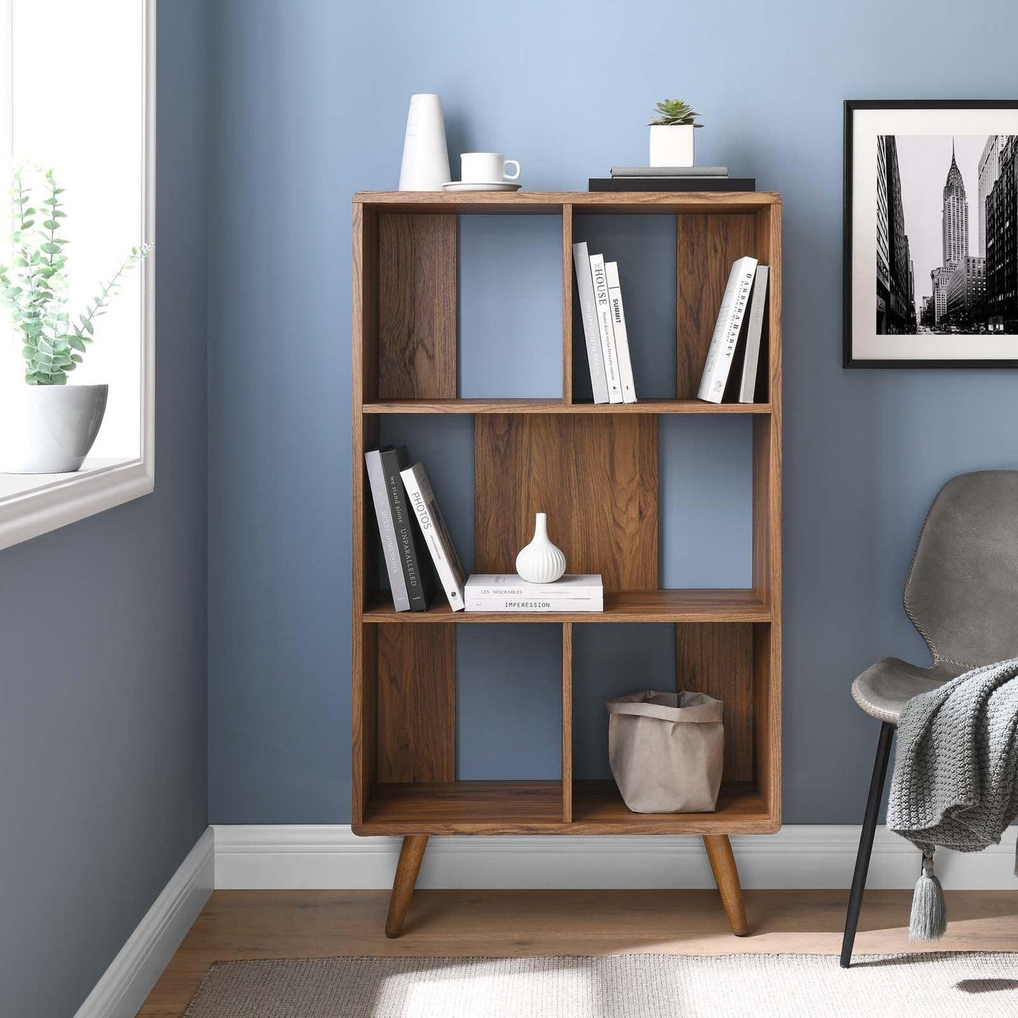 Modway Transmit 31" Wood Bookcase FredCo