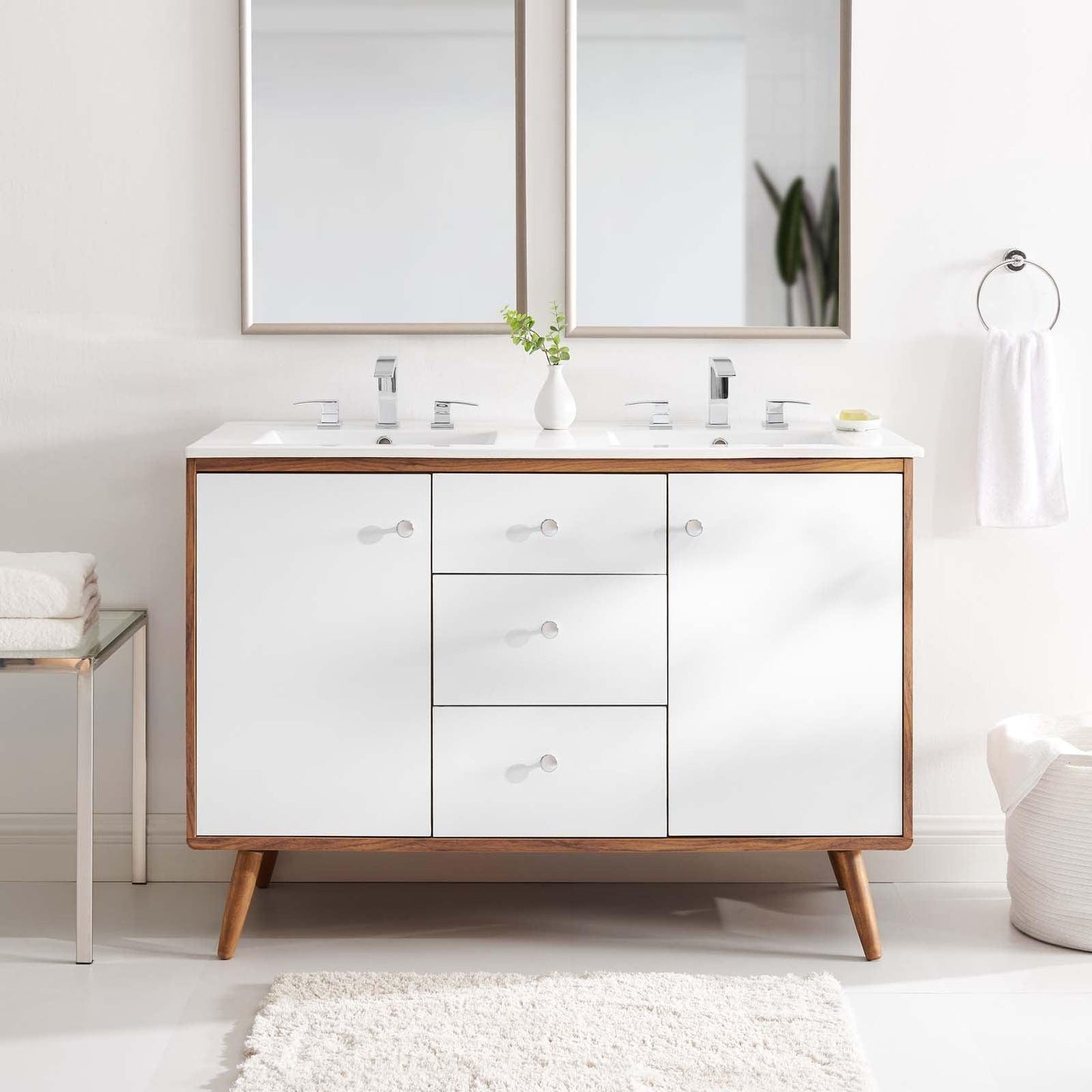 Modway Transmit 48" Double Sink Bathroom Vanity FredCo