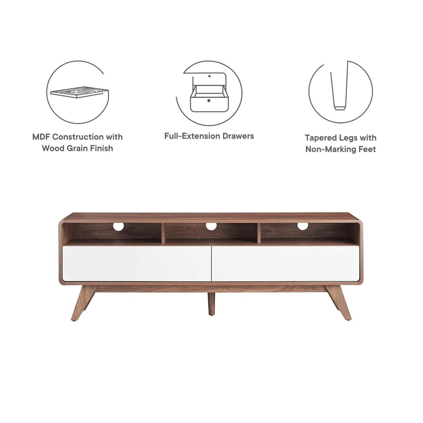 Modway Transmit 60" TV Stand FredCo