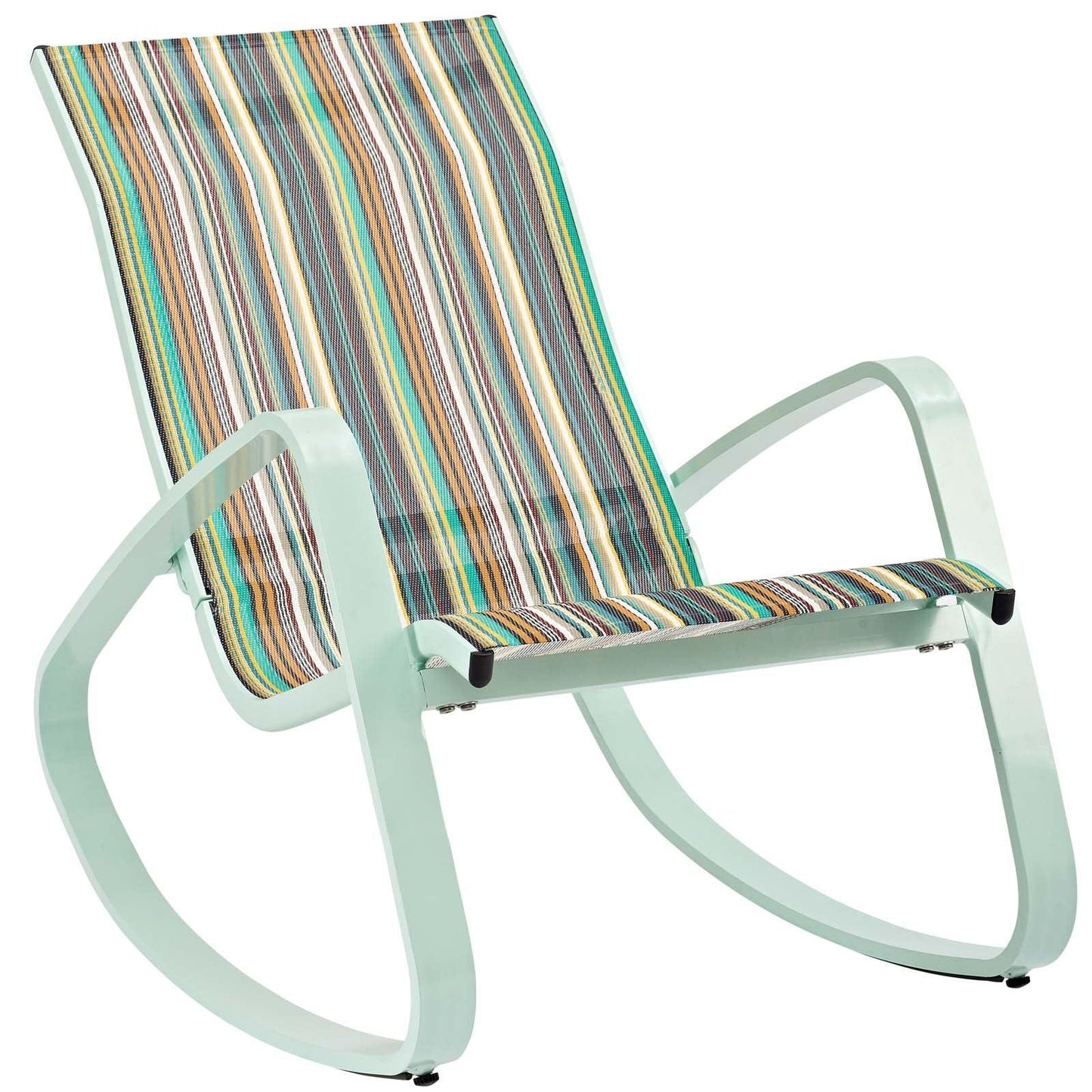 Modway Traveler Rocking Outdoor Patio Mesh Sling Lounge Chair FredCo