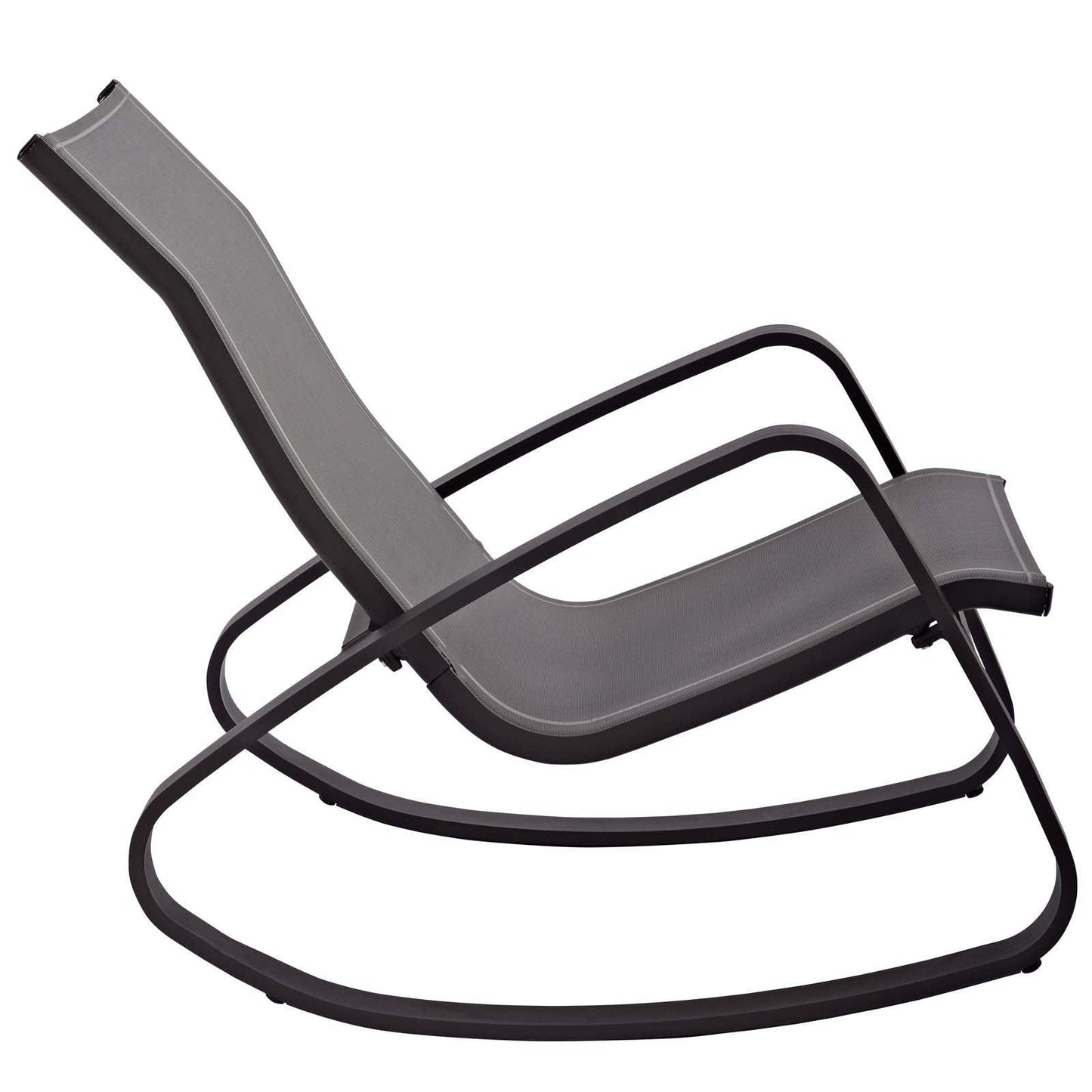 Modway Traveler Rocking Outdoor Patio Mesh Sling Lounge Chair FredCo