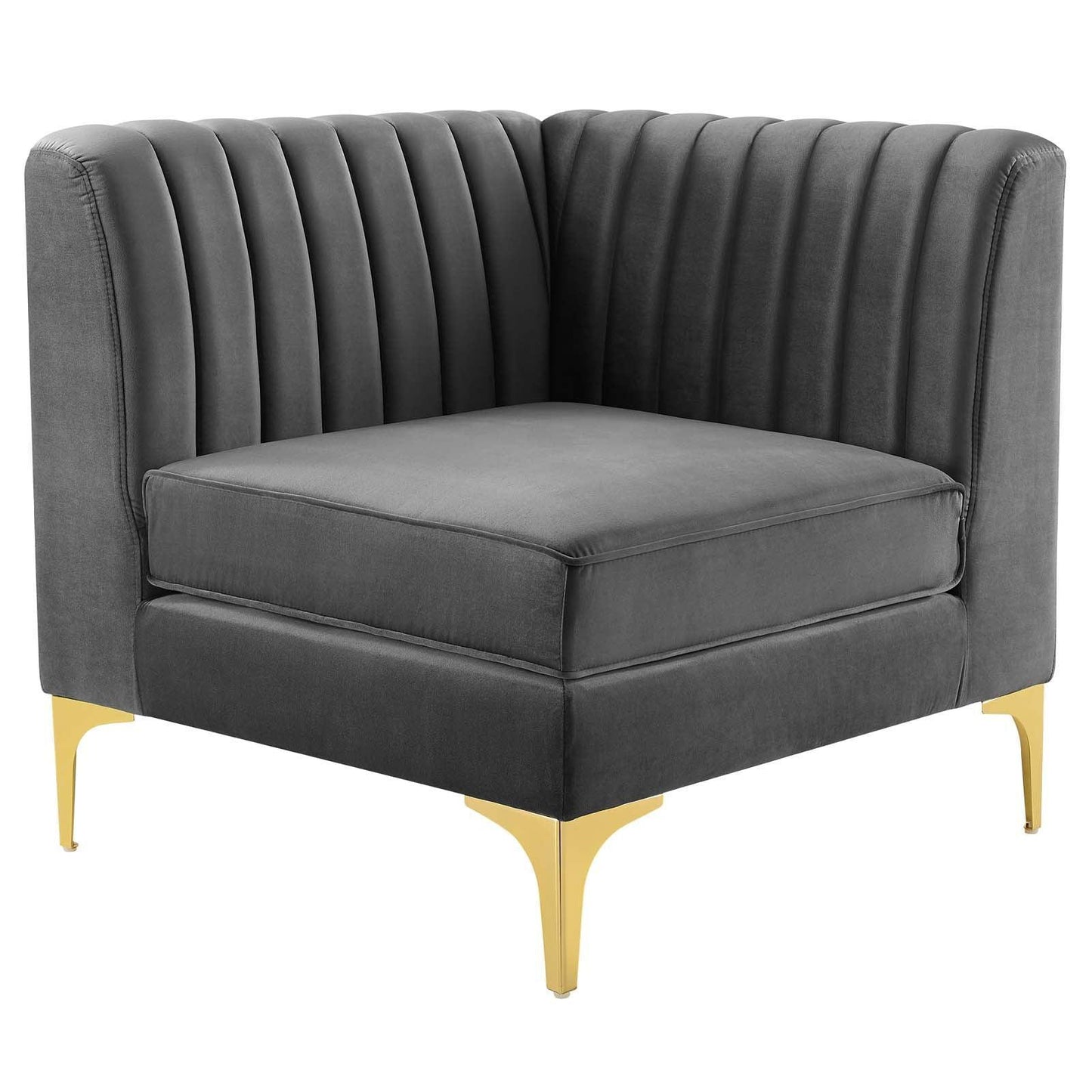 Modway Triumph Channel Tufted Performance Velvet 3-Seater Sofa, EEI-4347 FredCo