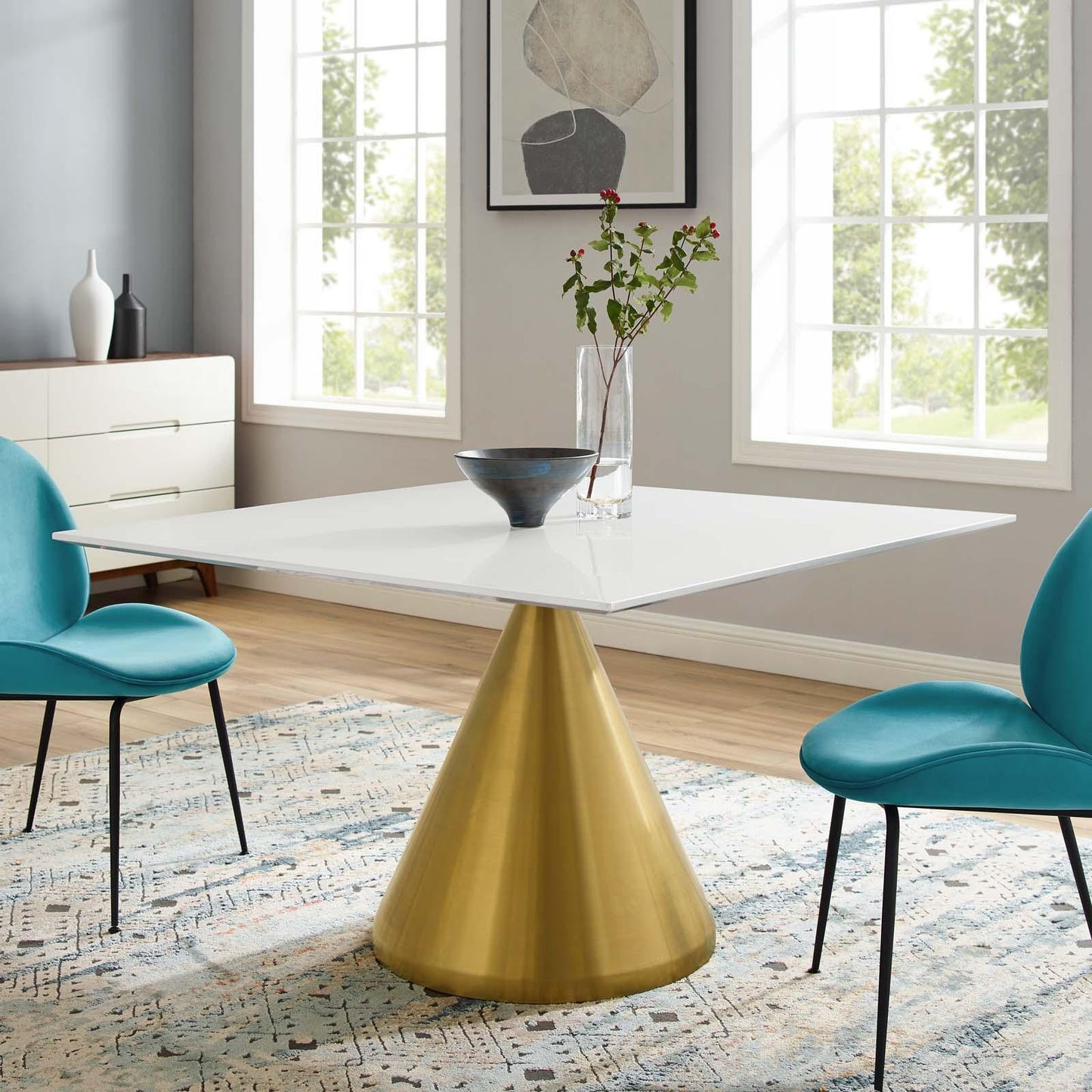 Modway Tupelo 47" Square Dining Table FredCo