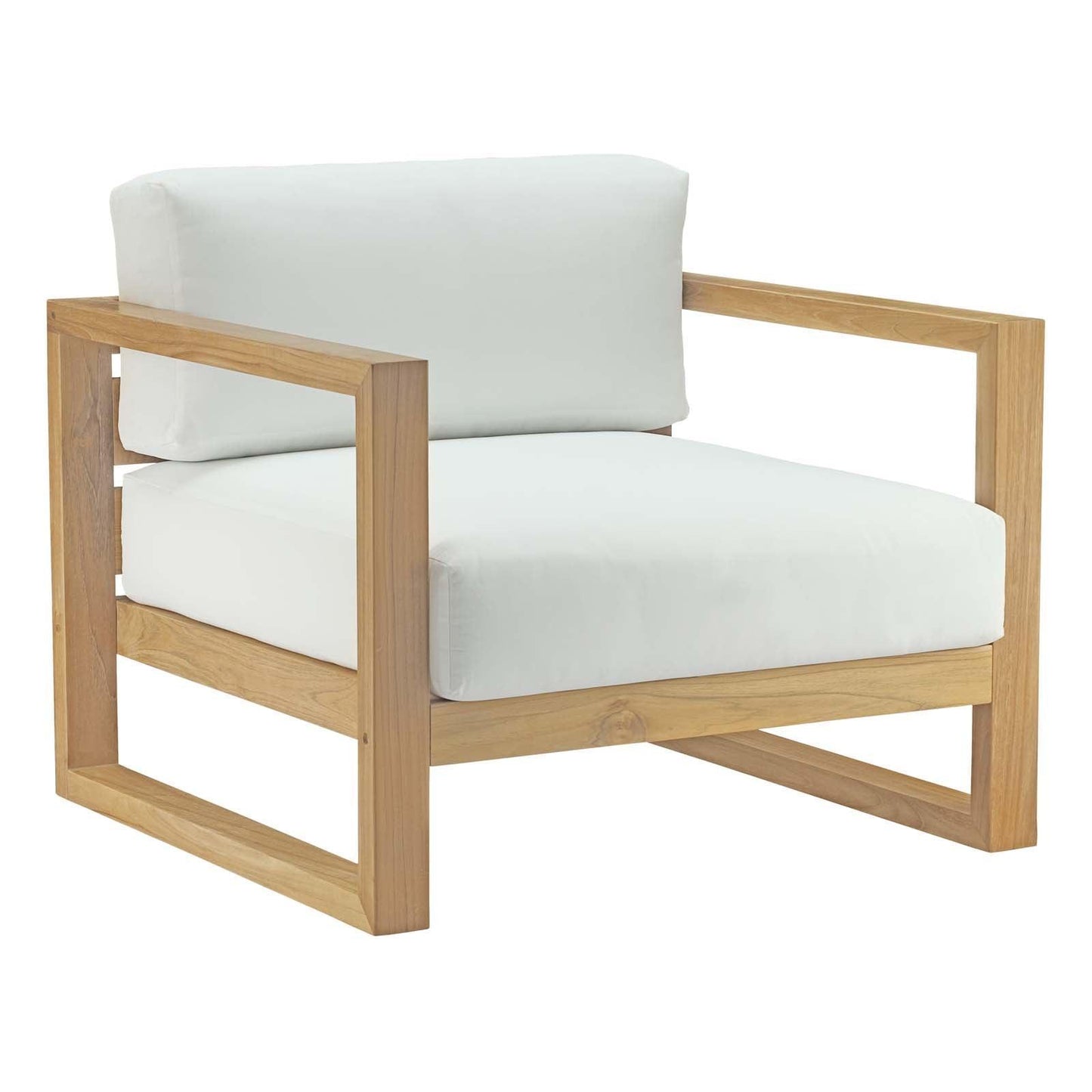 Modway Upland 4 Piece Outdoor Patio Teak Set FredCo