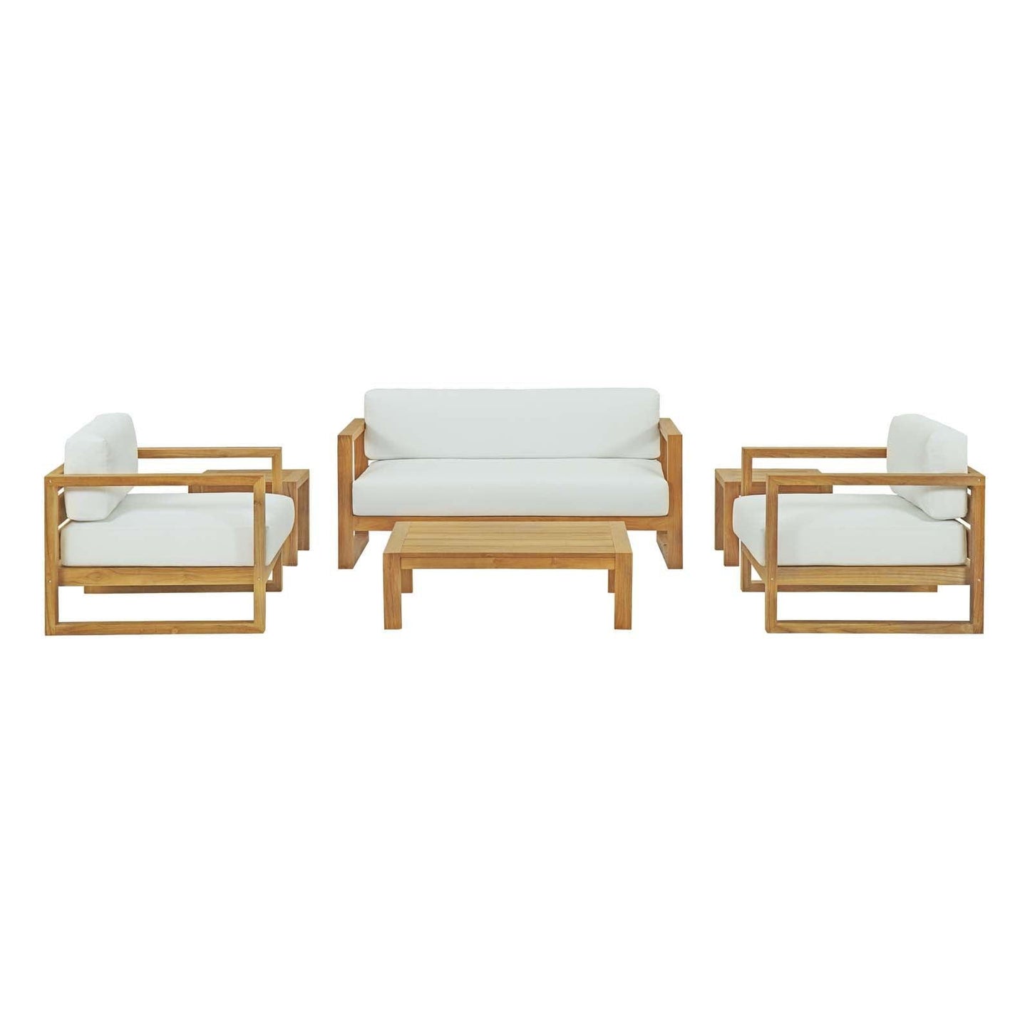 Modway Upland 6 Piece Outdoor Patio Teak Set FredCo