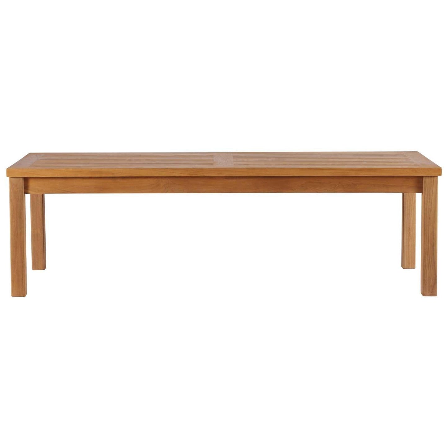 Modway Upland Outdoor Patio Teak Wood Coffee Table FredCo
