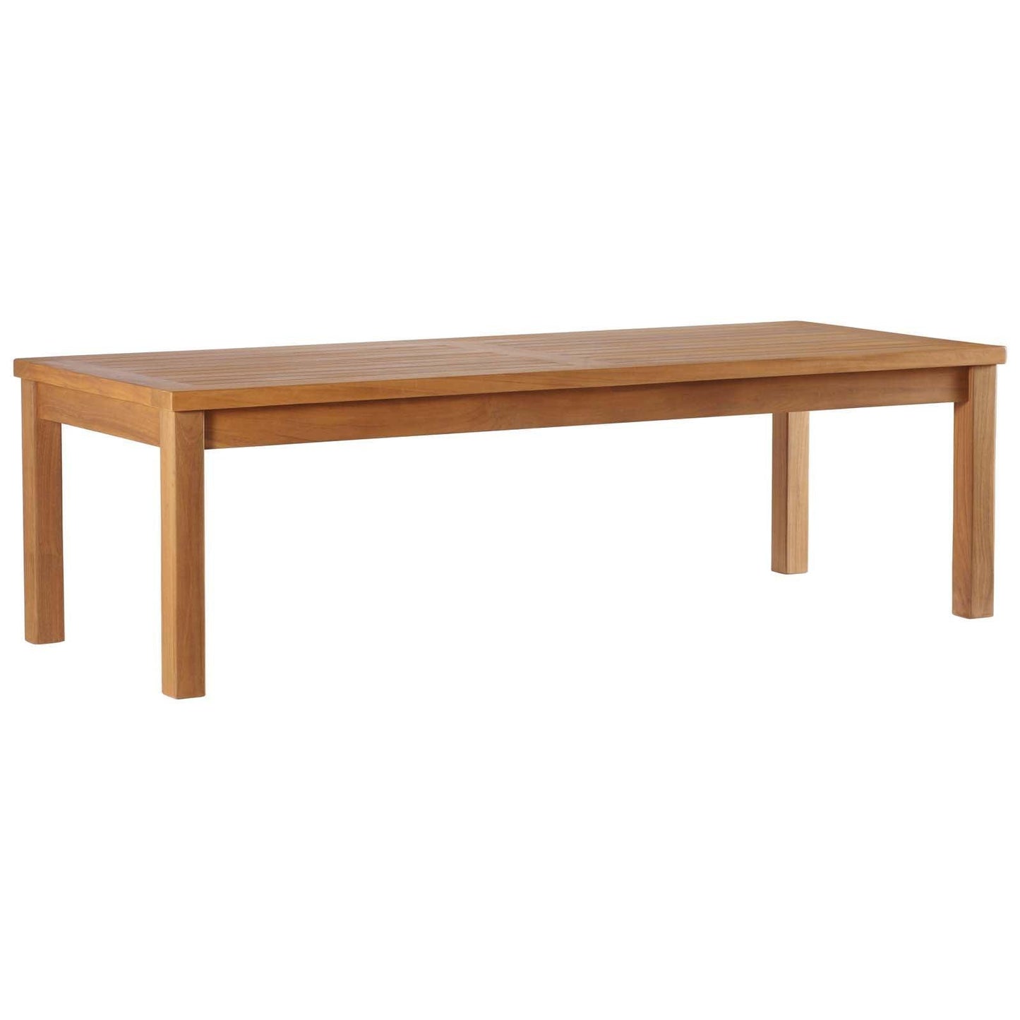 Modway Upland Outdoor Patio Teak Wood Coffee Table FredCo