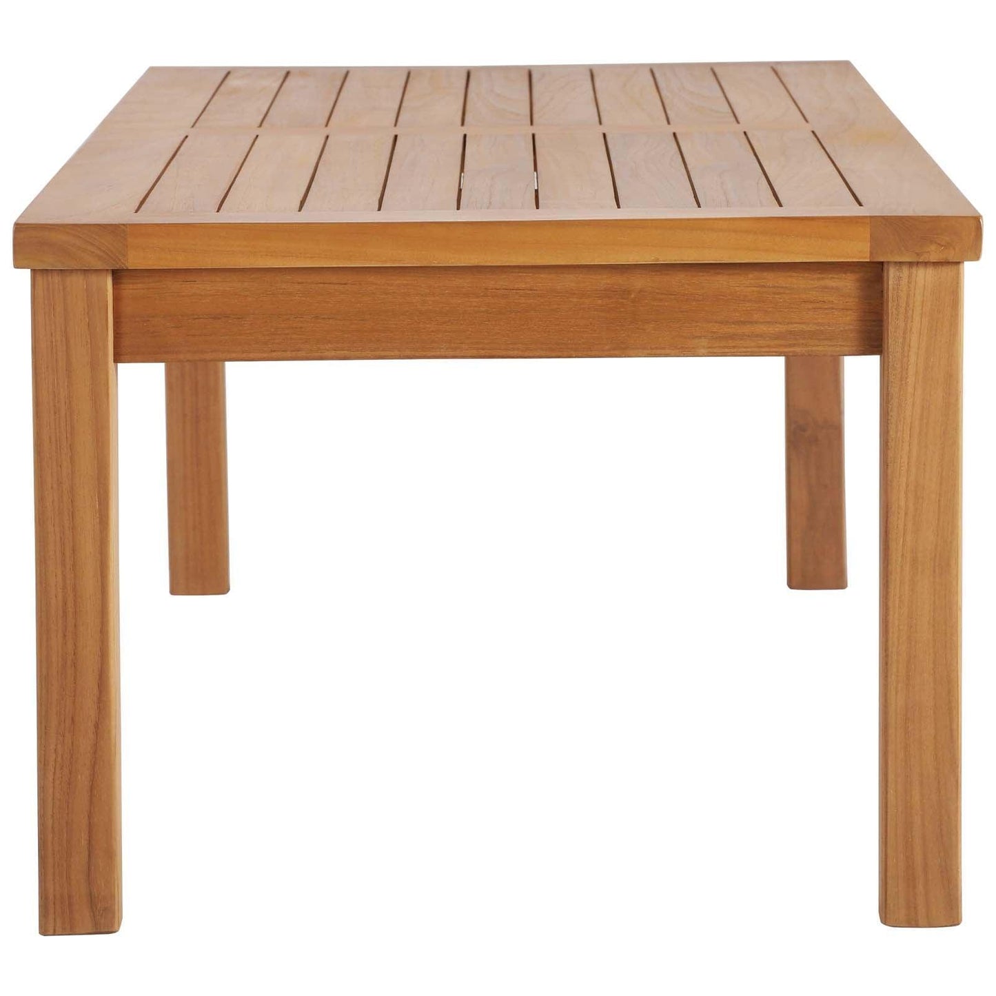 Modway Upland Outdoor Patio Teak Wood Coffee Table FredCo