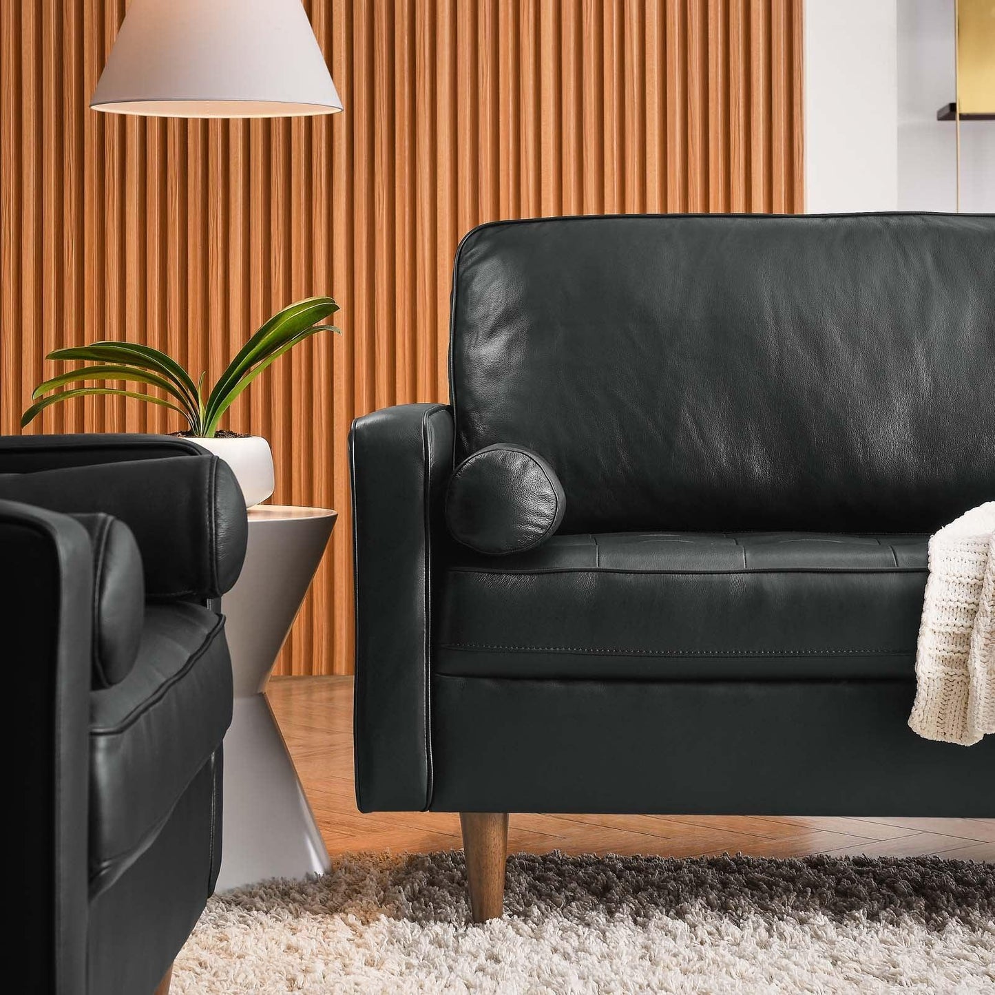 Modway Valour 88" Leather Sofa FredCo