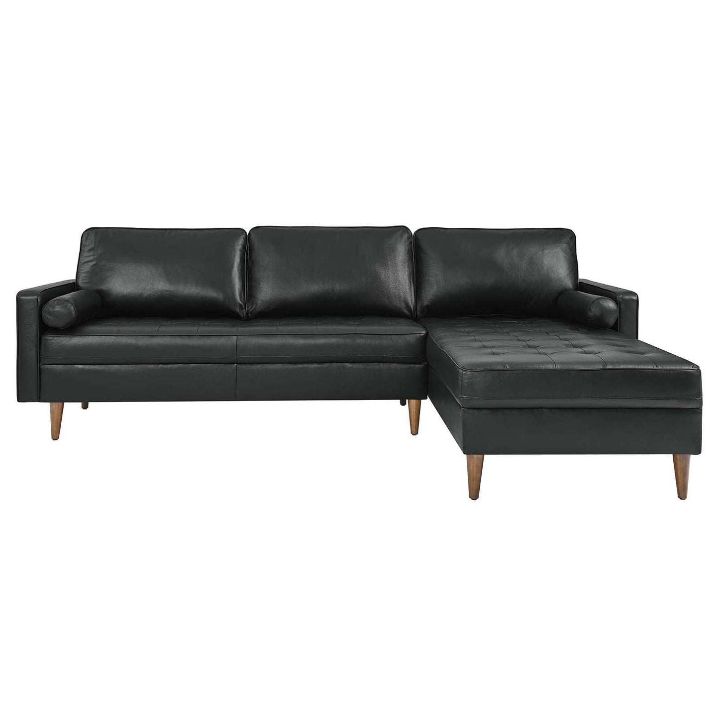 Modway Valour 98" Leather Sectional Sofa FredCo