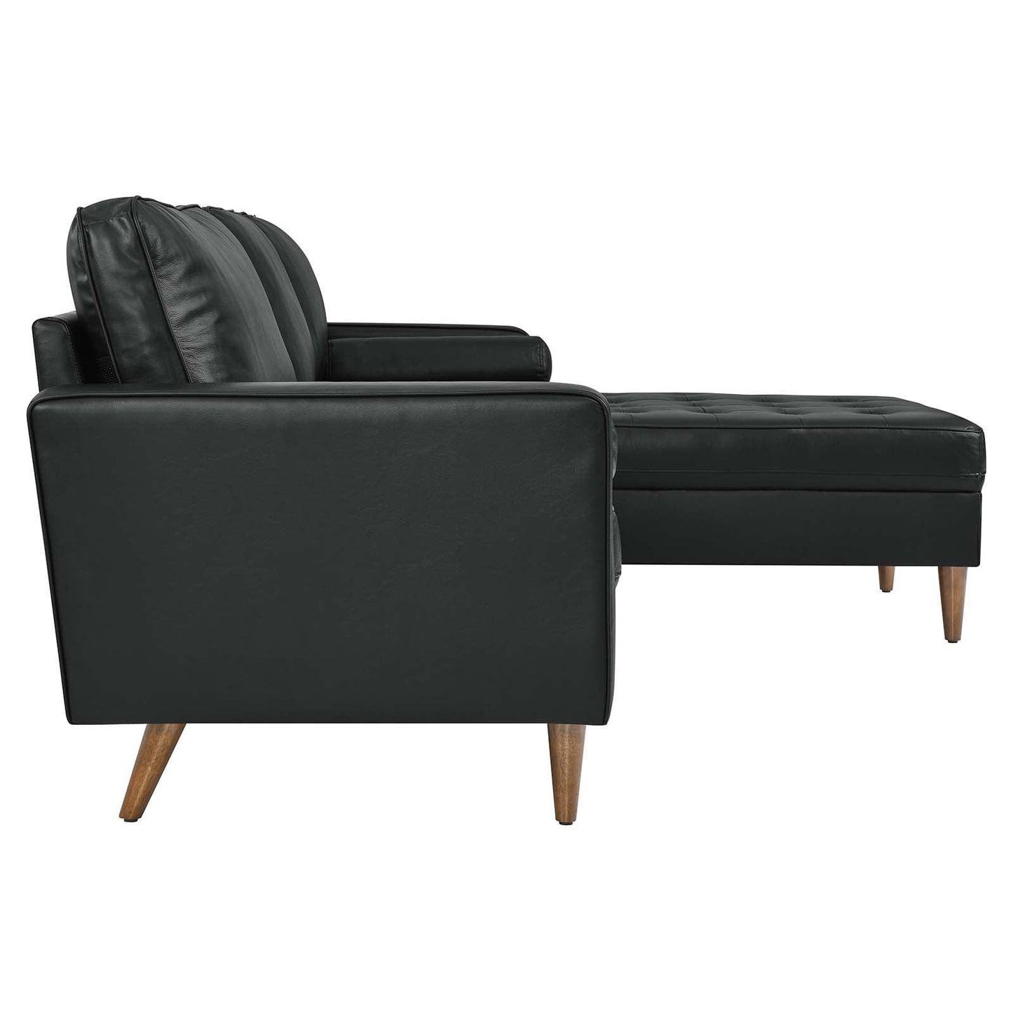 Modway Valour 98" Leather Sectional Sofa FredCo