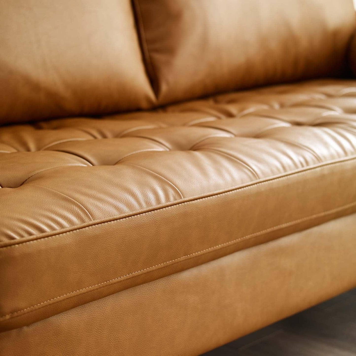 Modway Valour Upholstered Faux Leather Sofa FredCo