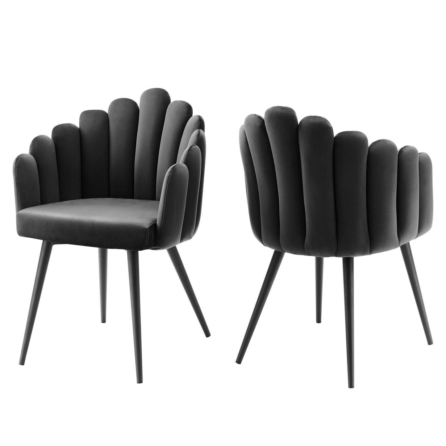 Modway Vanguard Performance Velvet Dining Chair Set of 2 FredCo