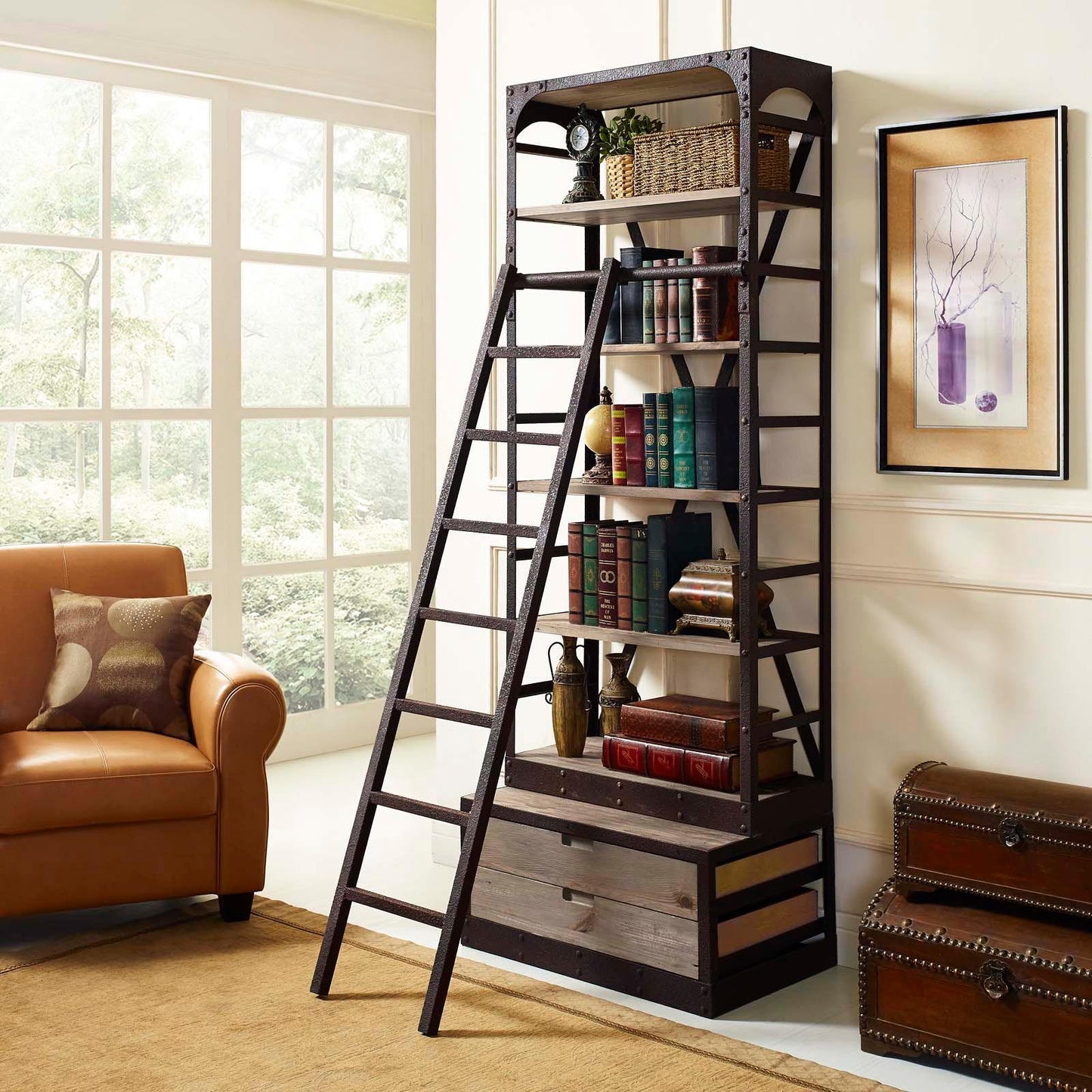 Modway Velocity Wood Bookshelf FredCo