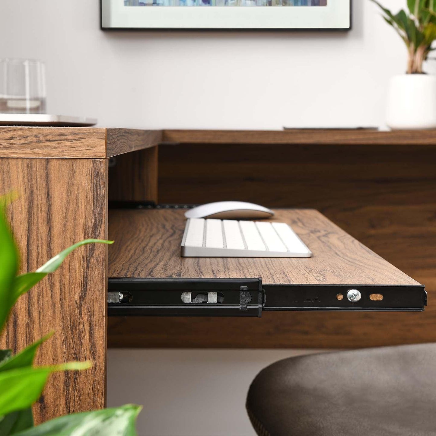 Modway Venture L-Shaped Wood Office Desk FredCo