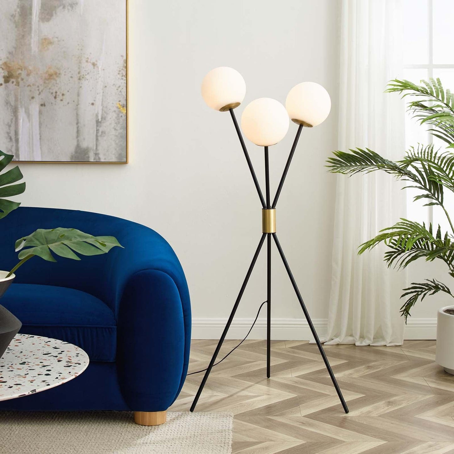 Modway Vera 3-Light Floor Lamp FredCo