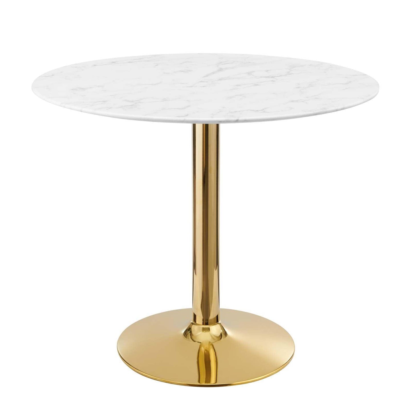 Modway Verne 35" Artificial Marble Dining Table FredCo