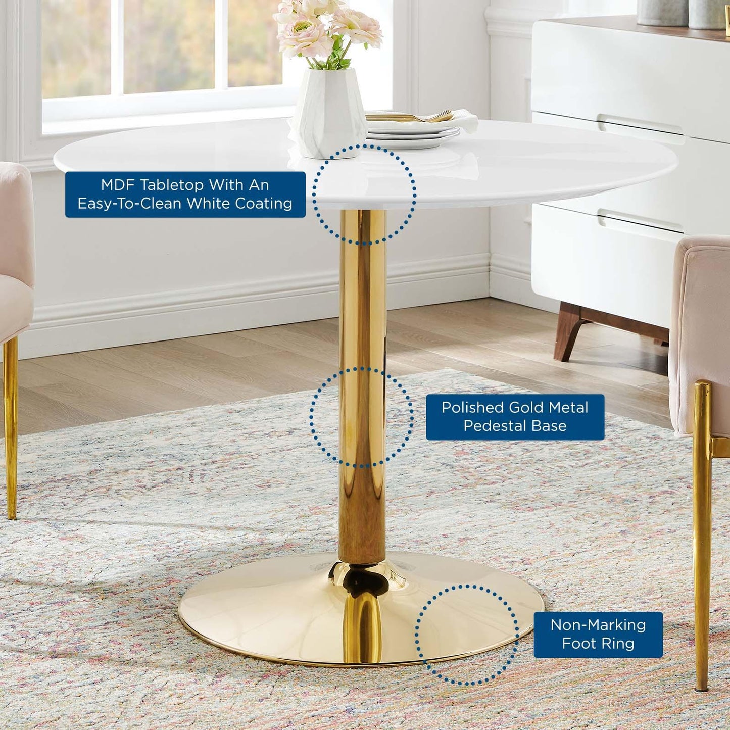 Modway Verne 40" Dining Table FredCo